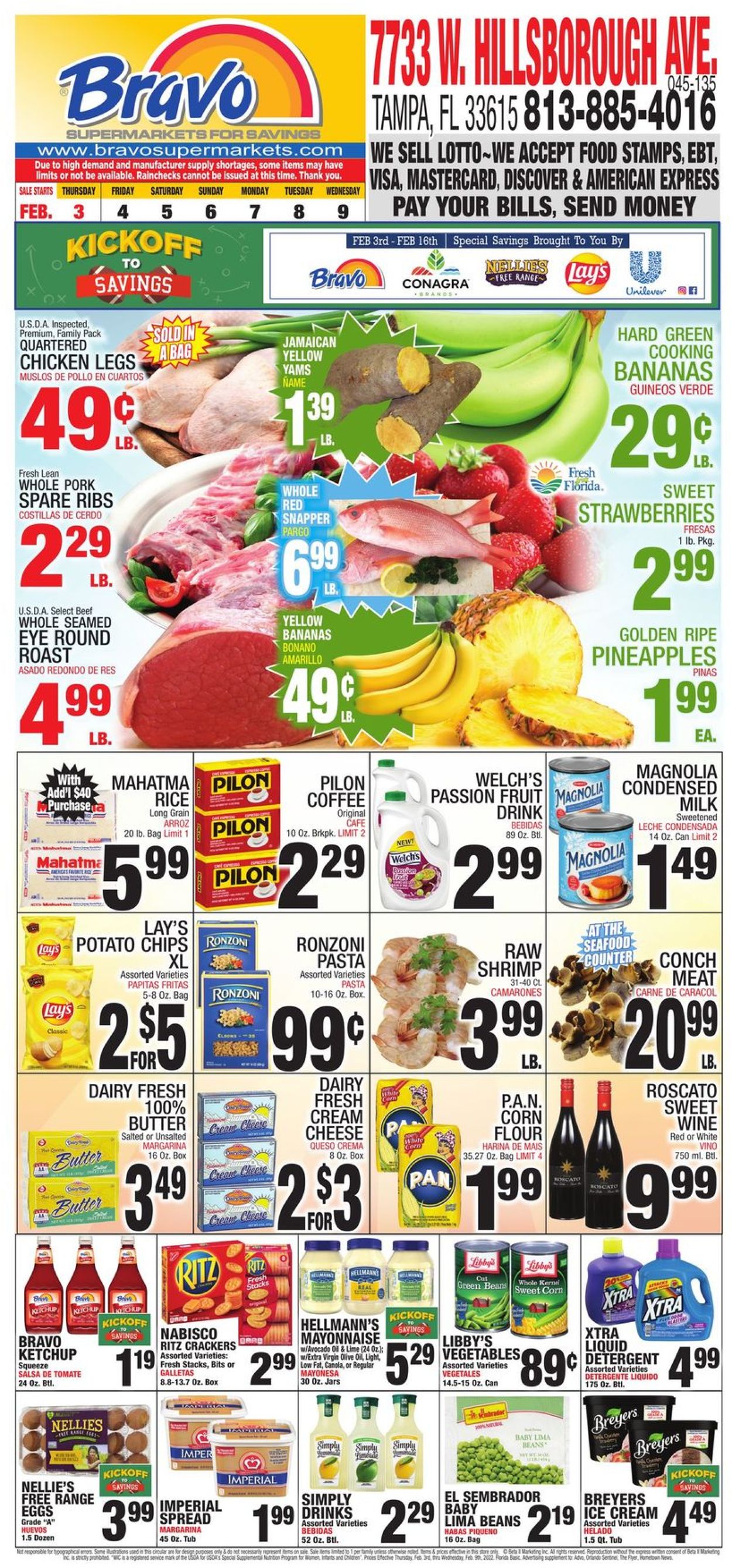 Bravo Supermarkets Weekly Ad Circular - valid 02/03-02/09/2022