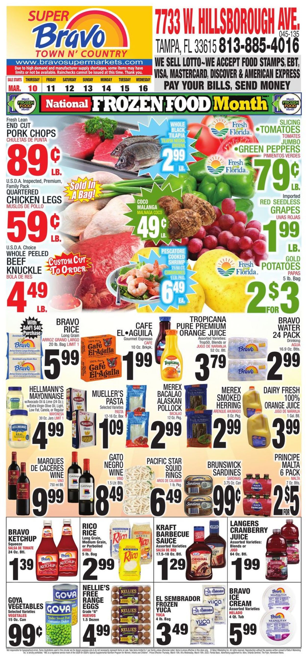 Bravo Supermarkets Weekly Ad Circular - valid 03/10-03/16/2022