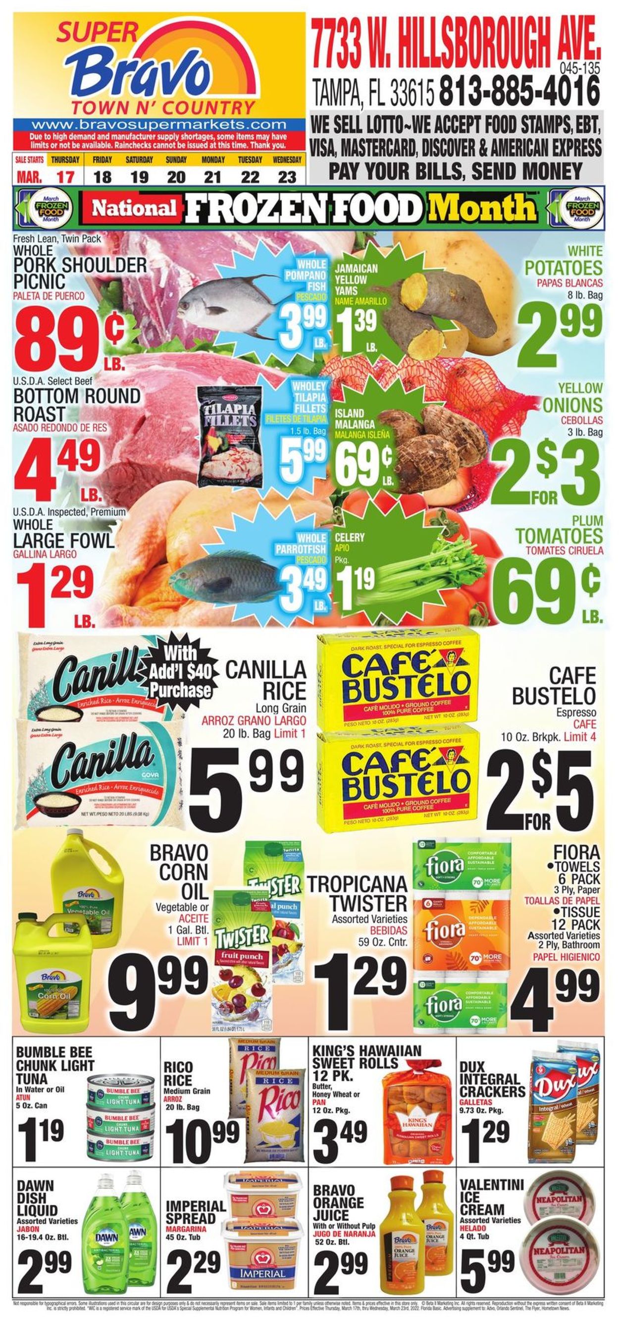 Bravo Supermarkets Weekly Ad Circular - valid 03/17-03/23/2022