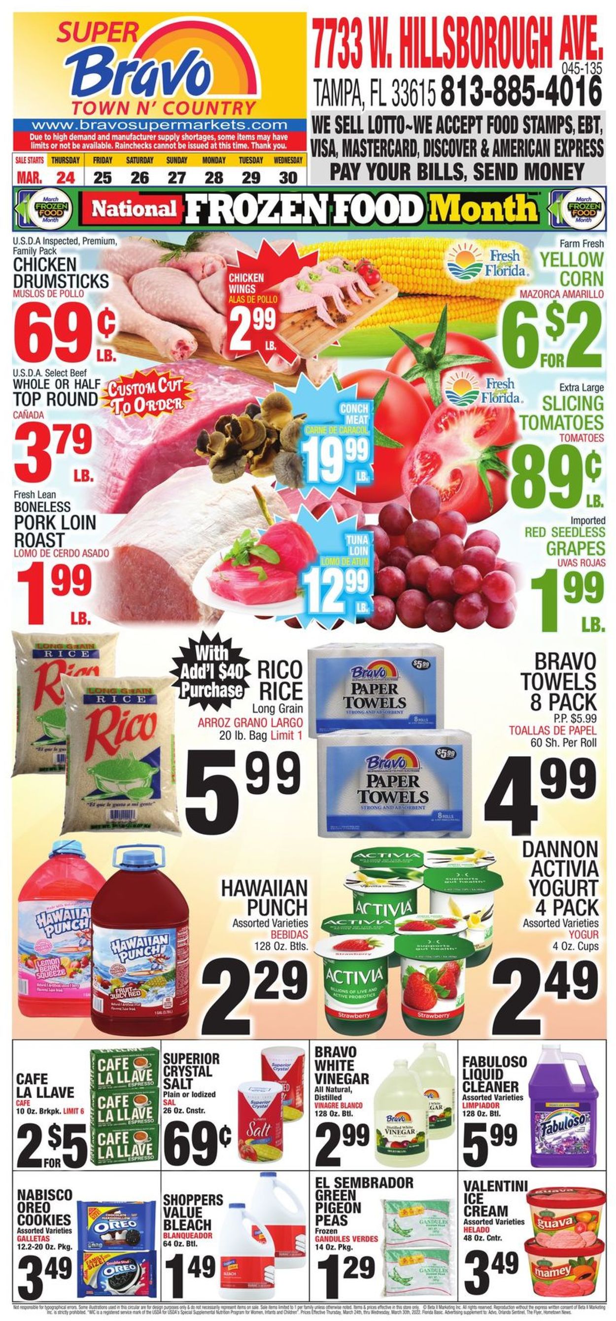 Bravo Supermarkets Weekly Ad Circular - valid 03/24-03/30/2022