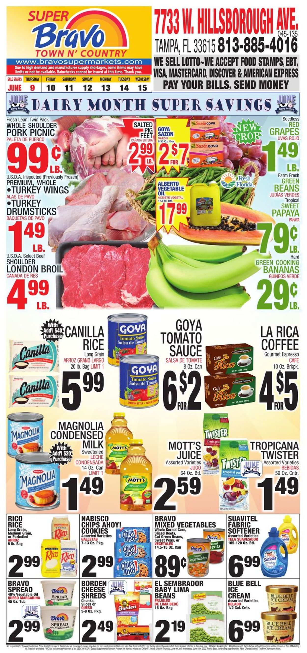 Bravo Supermarkets Weekly Ad Circular - valid 06/09-06/15/2022