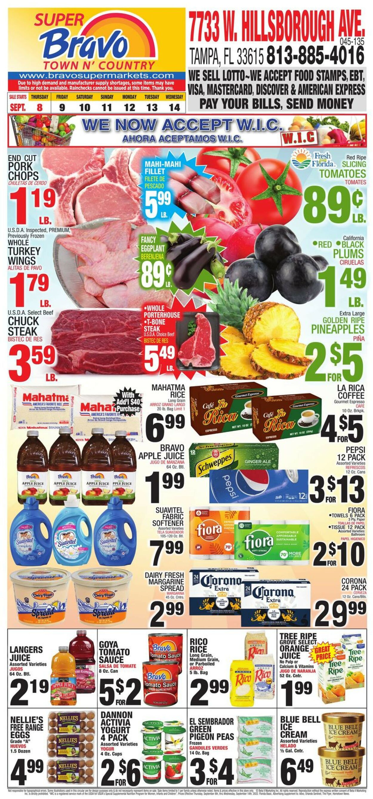 Bravo Supermarkets Weekly Ad Circular - valid 09/08-09/14/2022