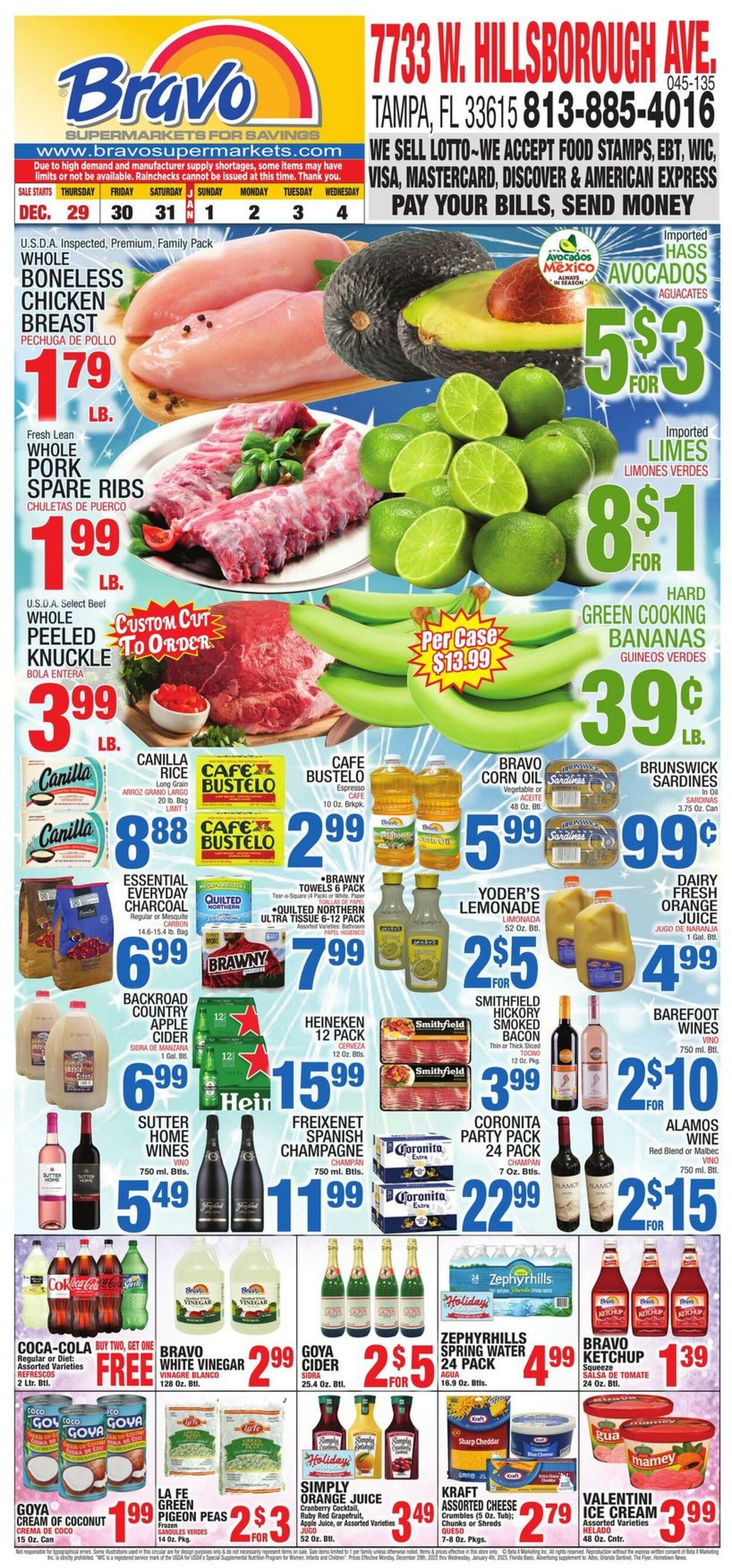 Bravo Supermarkets Weekly Ad Circular - valid 12/29-01/04/2023