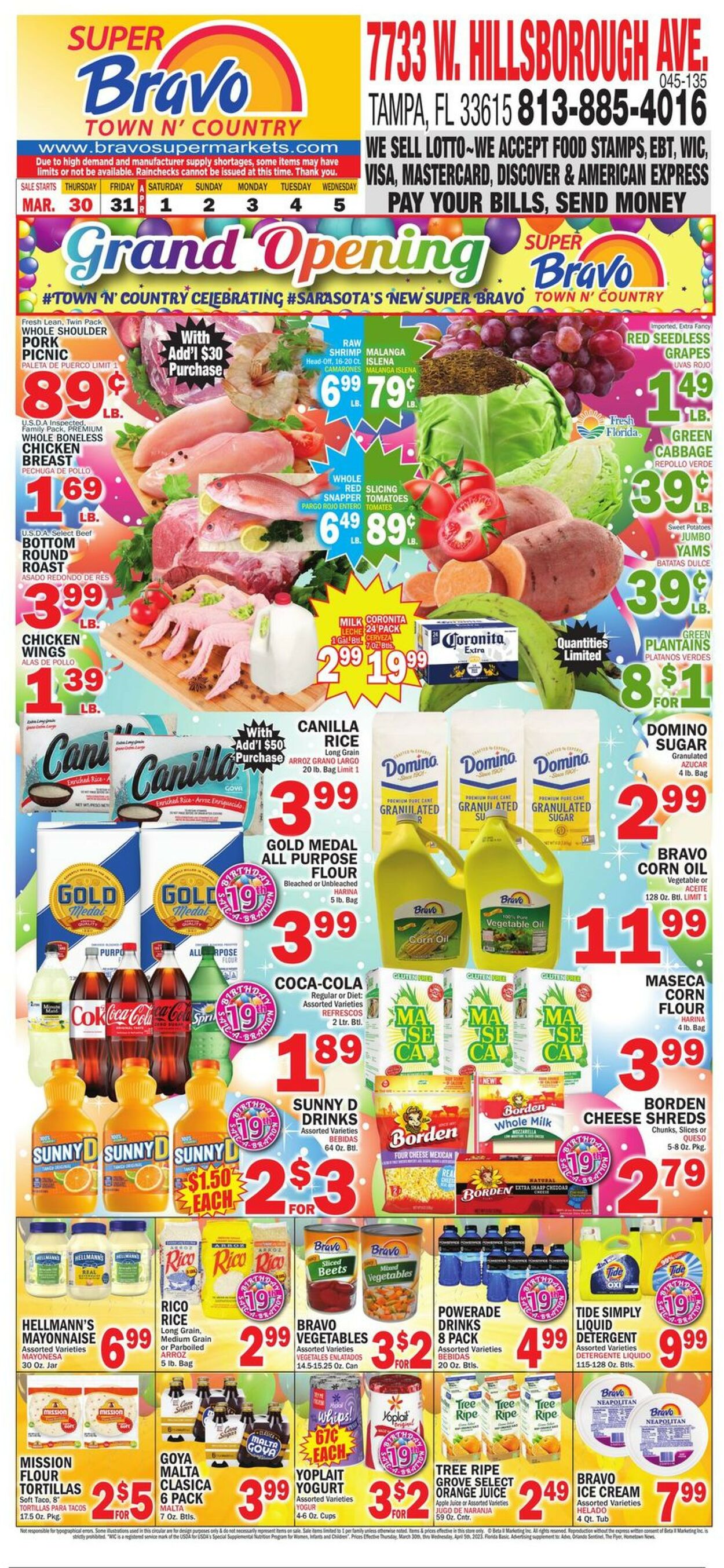 Bravo Supermarkets Weekly Ad Circular - valid 03/30-04/05/2023