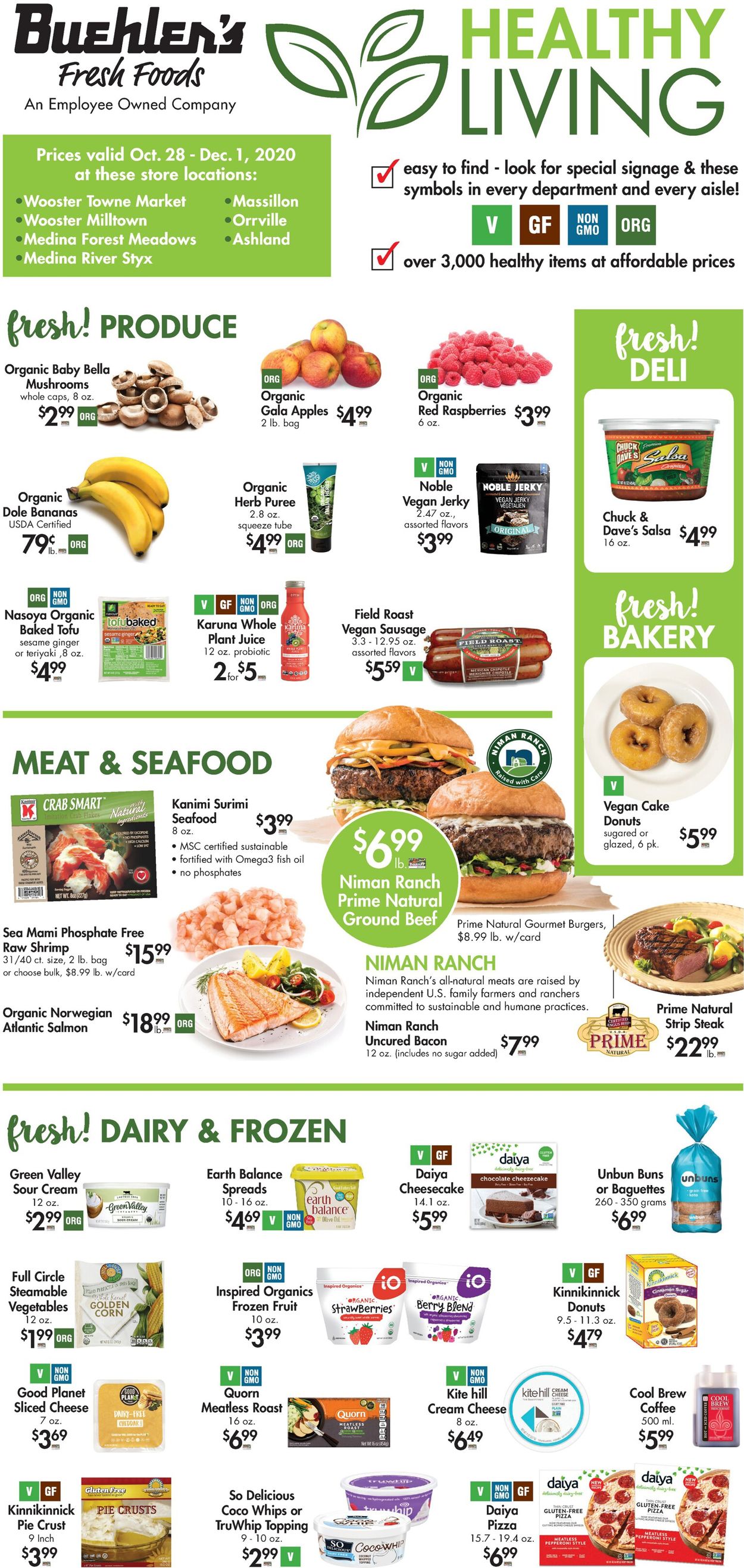 Buehler's Fresh Foods Weekly Ad Circular - valid 10/28-12/01/2020
