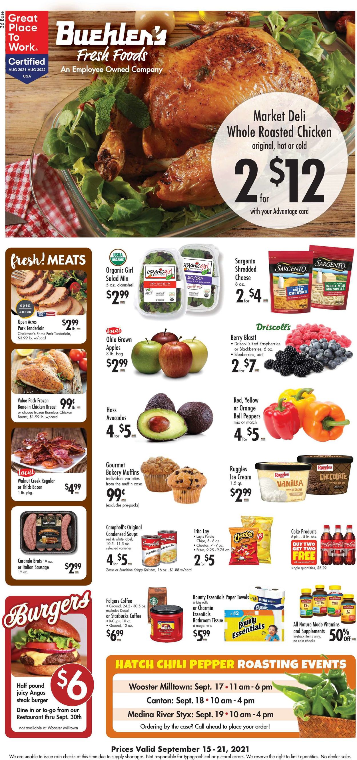 Buehler's Fresh Foods Weekly Ad Circular - valid 09/15-09/21/2021