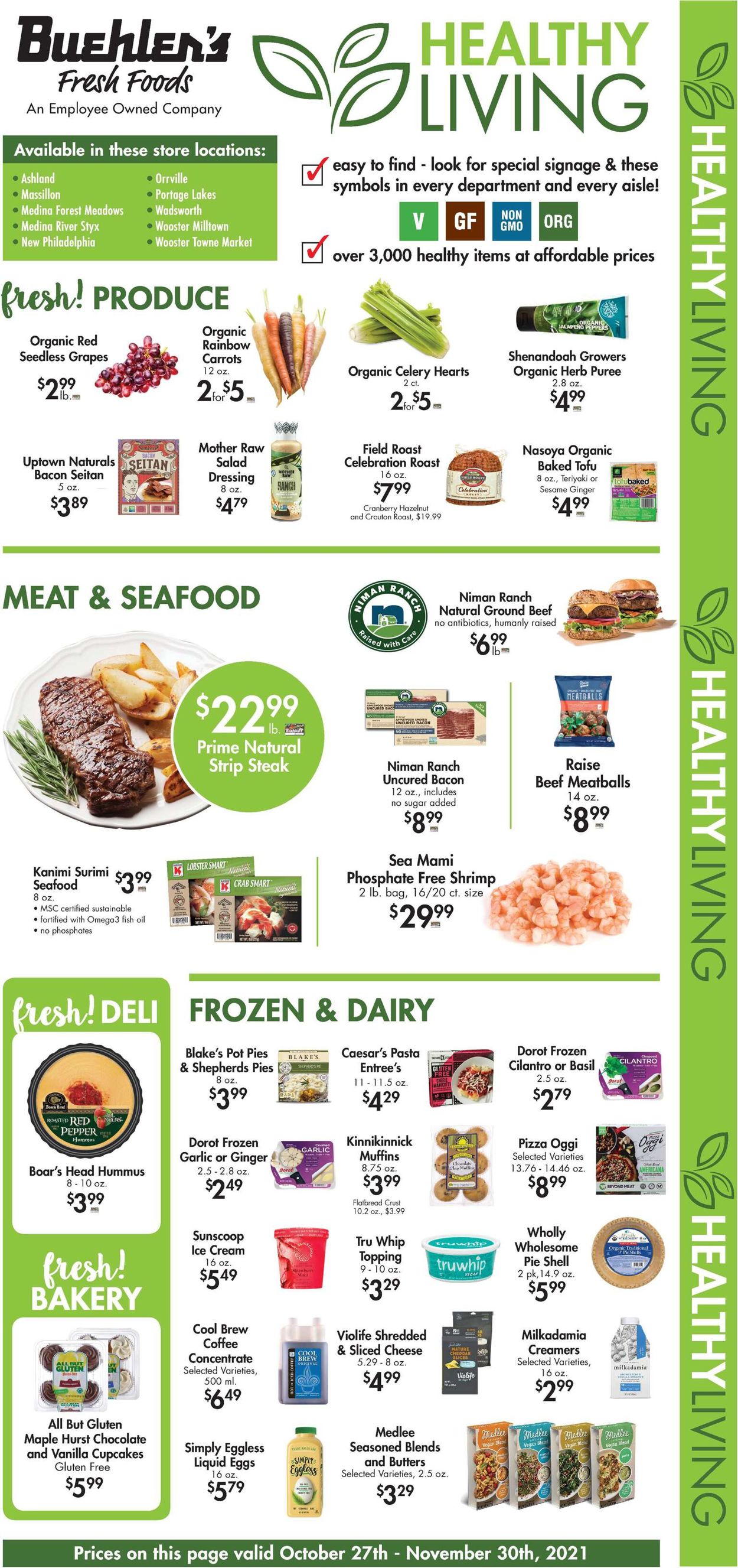 Buehler's Fresh Foods Weekly Ad Circular - valid 10/27-11/30/2021