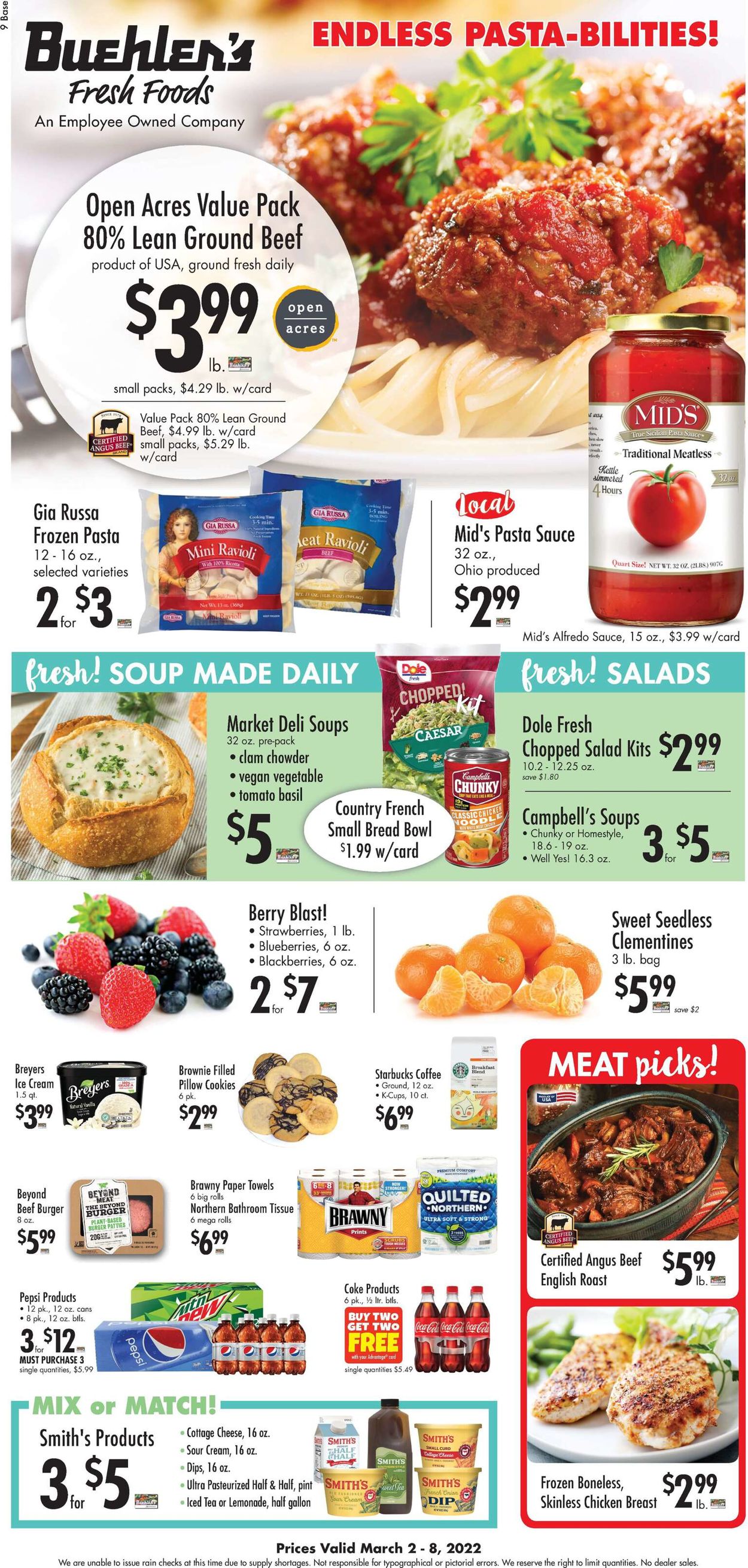 Buehler's Fresh Foods Weekly Ad Circular - valid 03/02-03/08/2022