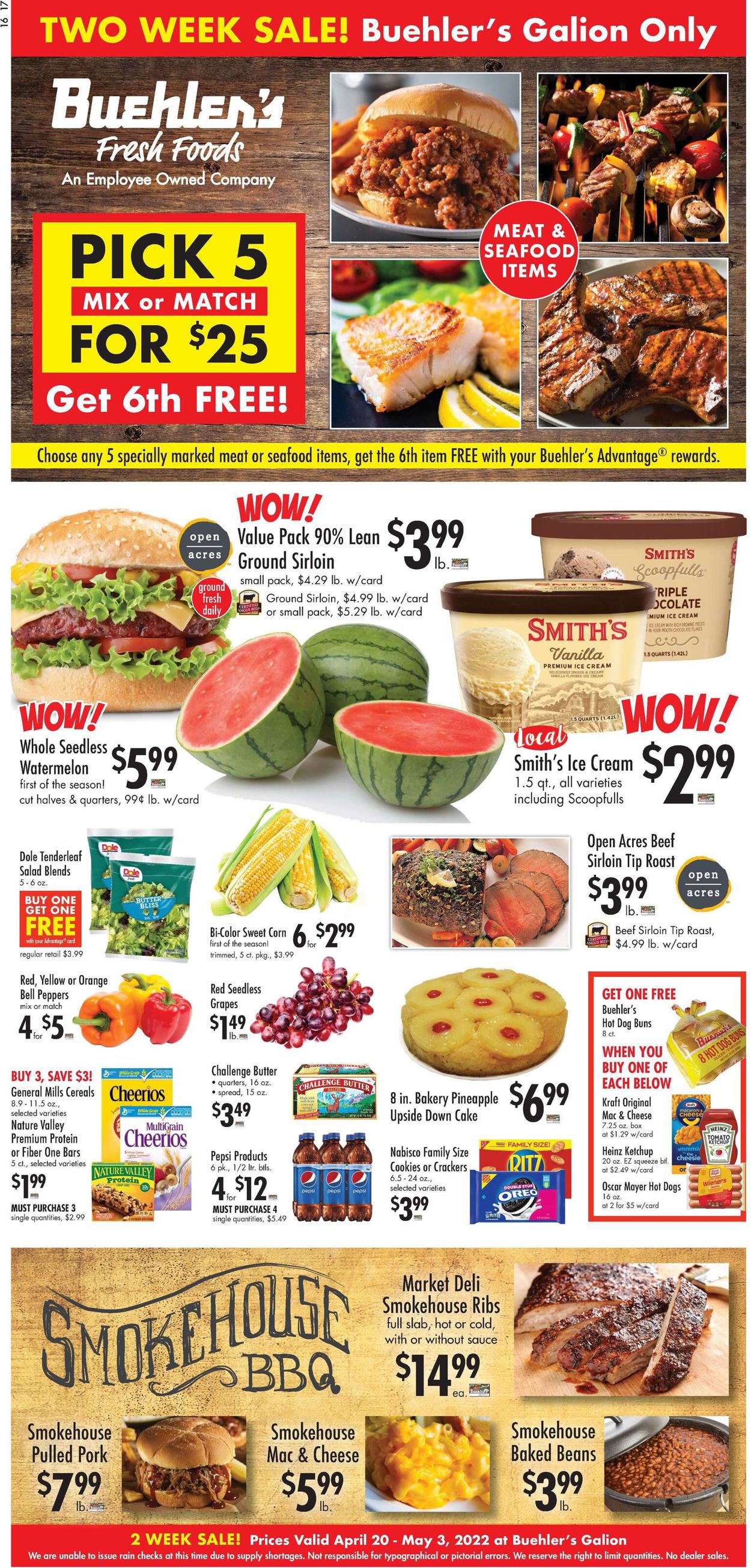 Buehler's Fresh Foods Weekly Ad Circular - valid 04/20-05/03/2022
