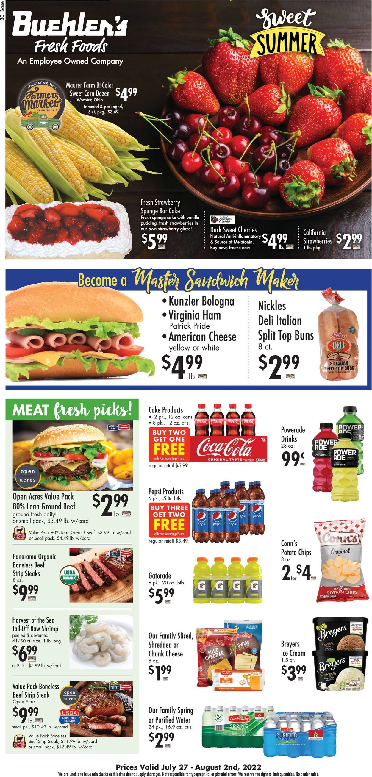 Buehler's Fresh Foods Weekly Ad Circular - valid 07/27-08/02/2022