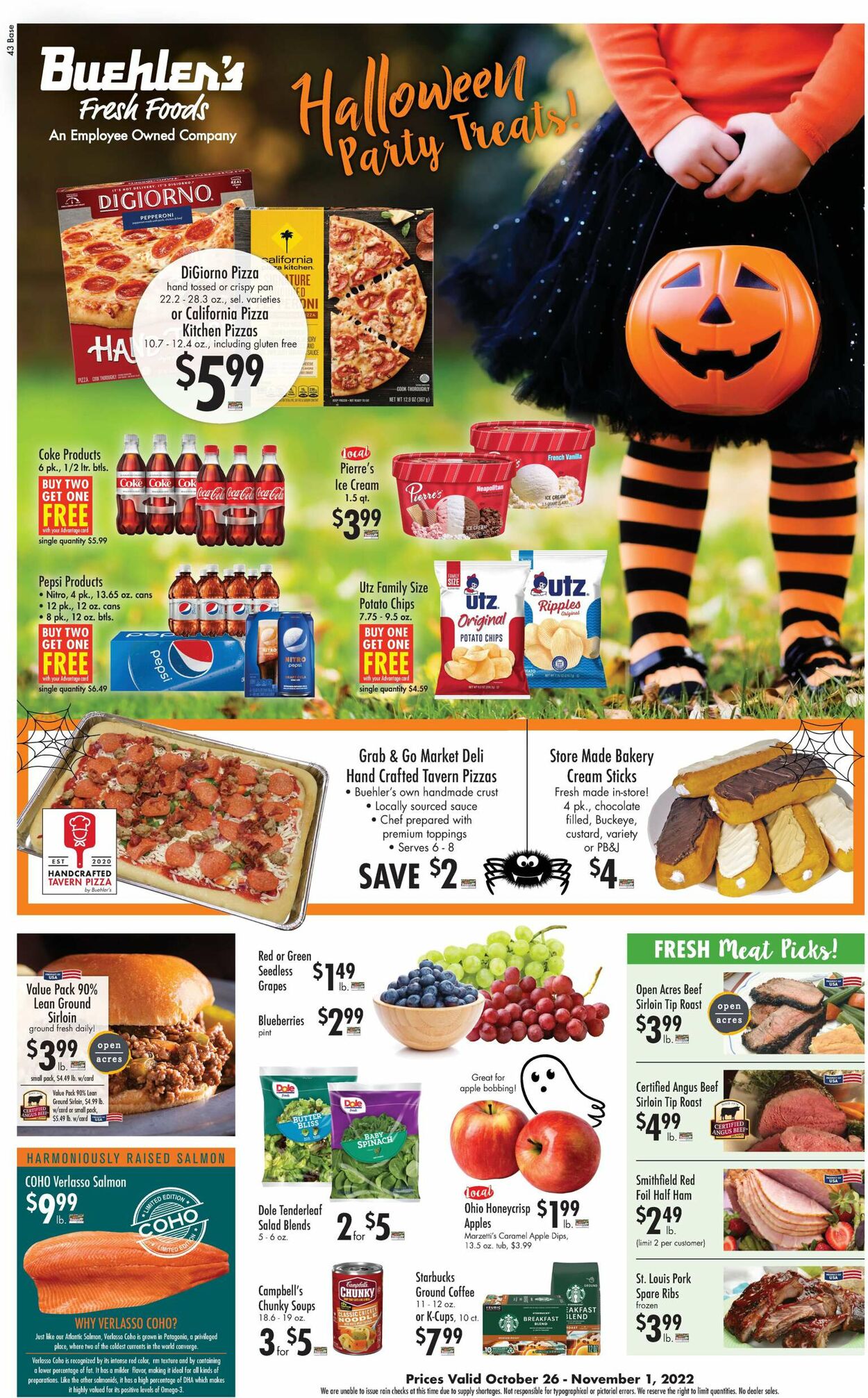 Buehler's Fresh Foods Weekly Ad Circular - valid 10/26-11/01/2022