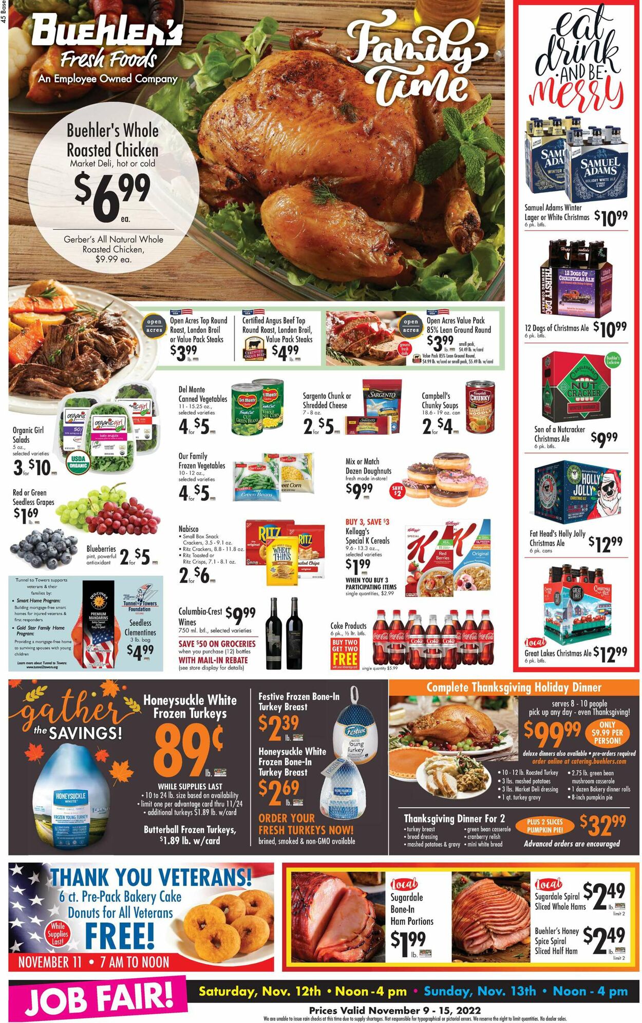 Buehler's Fresh Foods Weekly Ad Circular - valid 11/09-11/15/2022