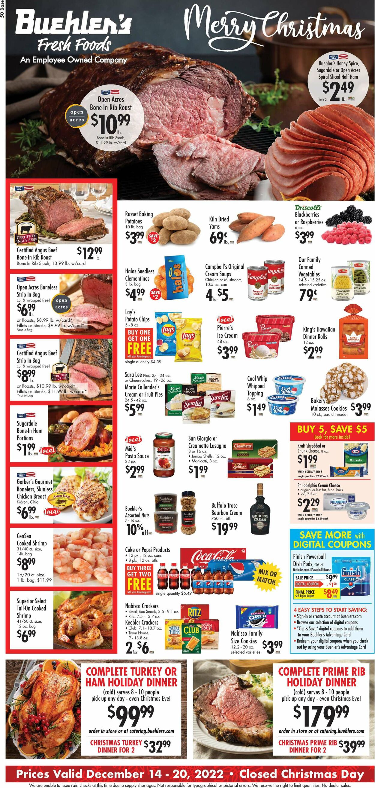 Buehler's Fresh Foods Weekly Ad Circular - valid 12/14-12/20/2022