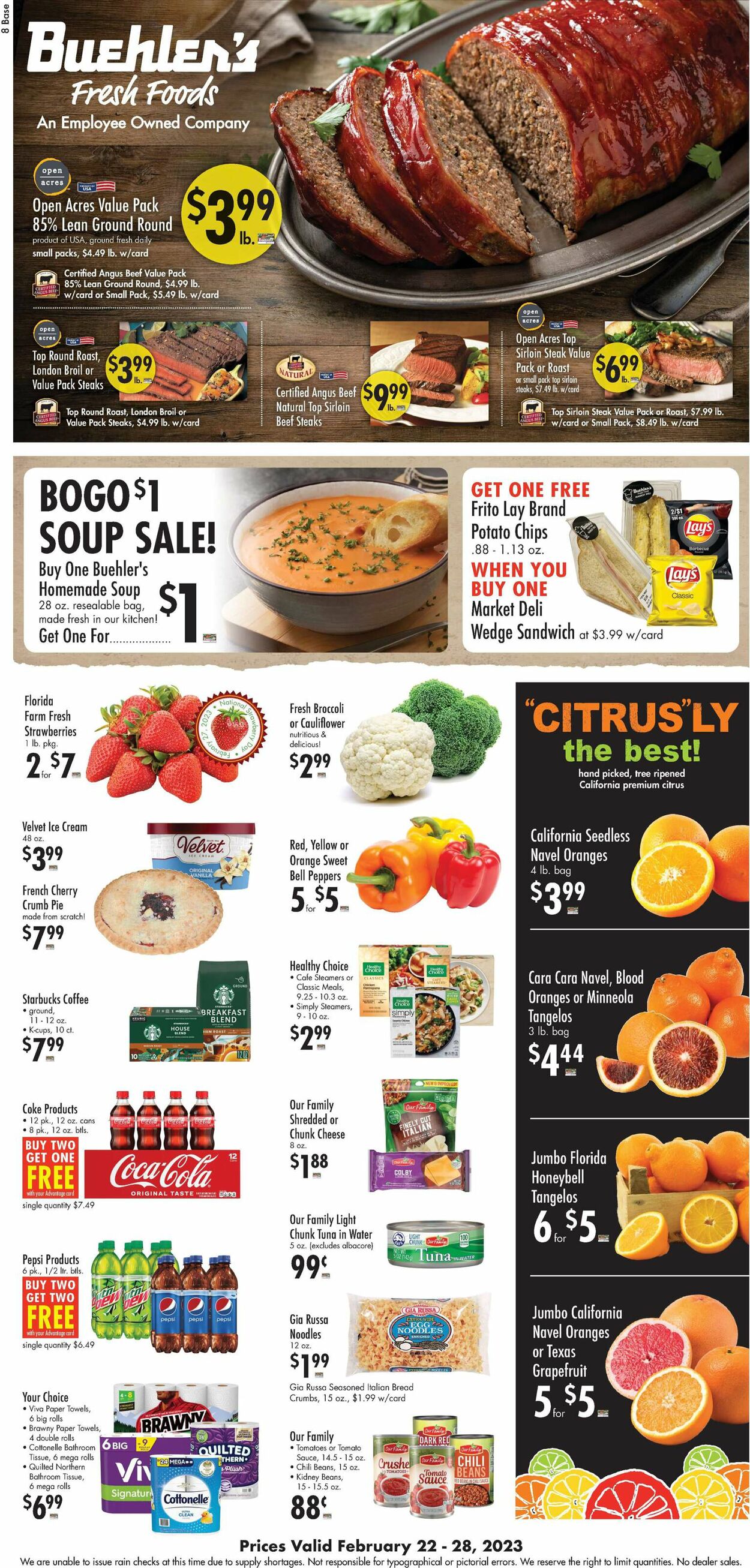 Buehler's Fresh Foods Weekly Ad Circular - valid 02/22-02/28/2023