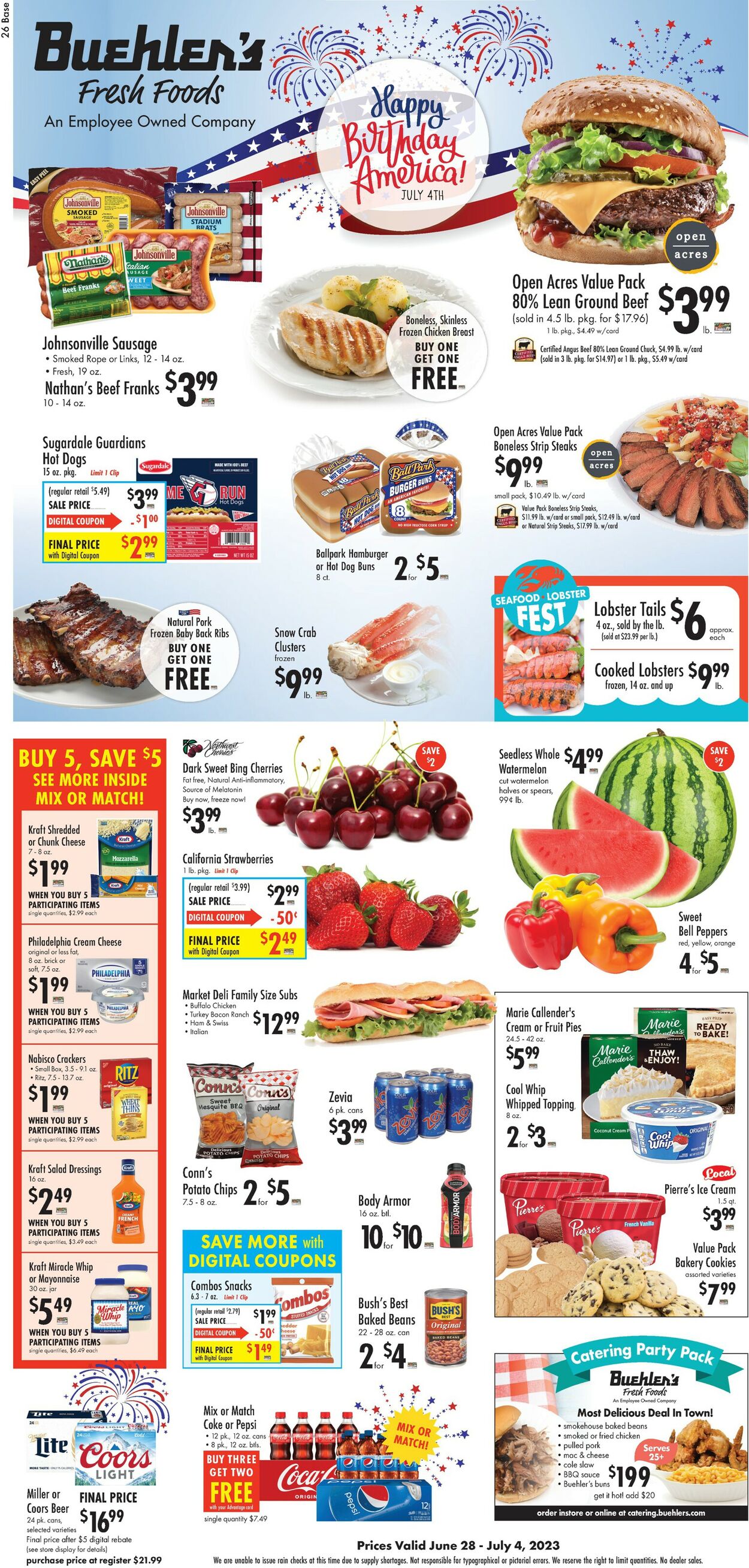 Buehler's Fresh Foods Weekly Ad Circular - valid 06/28-07/04/2023