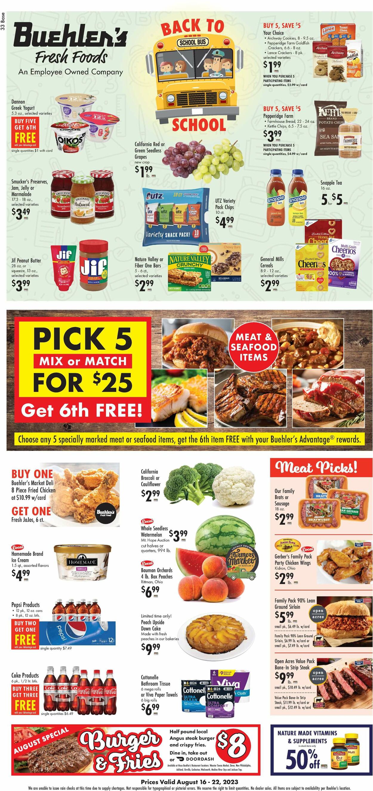 Buehler's Fresh Foods Weekly Ad Circular - valid 08/16-08/22/2023