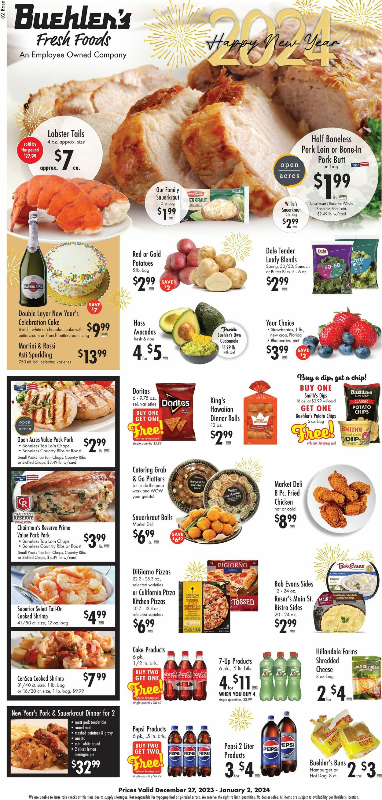 Buehler's Fresh Foods Weekly Ad Circular - valid 12/27-01/02/2024