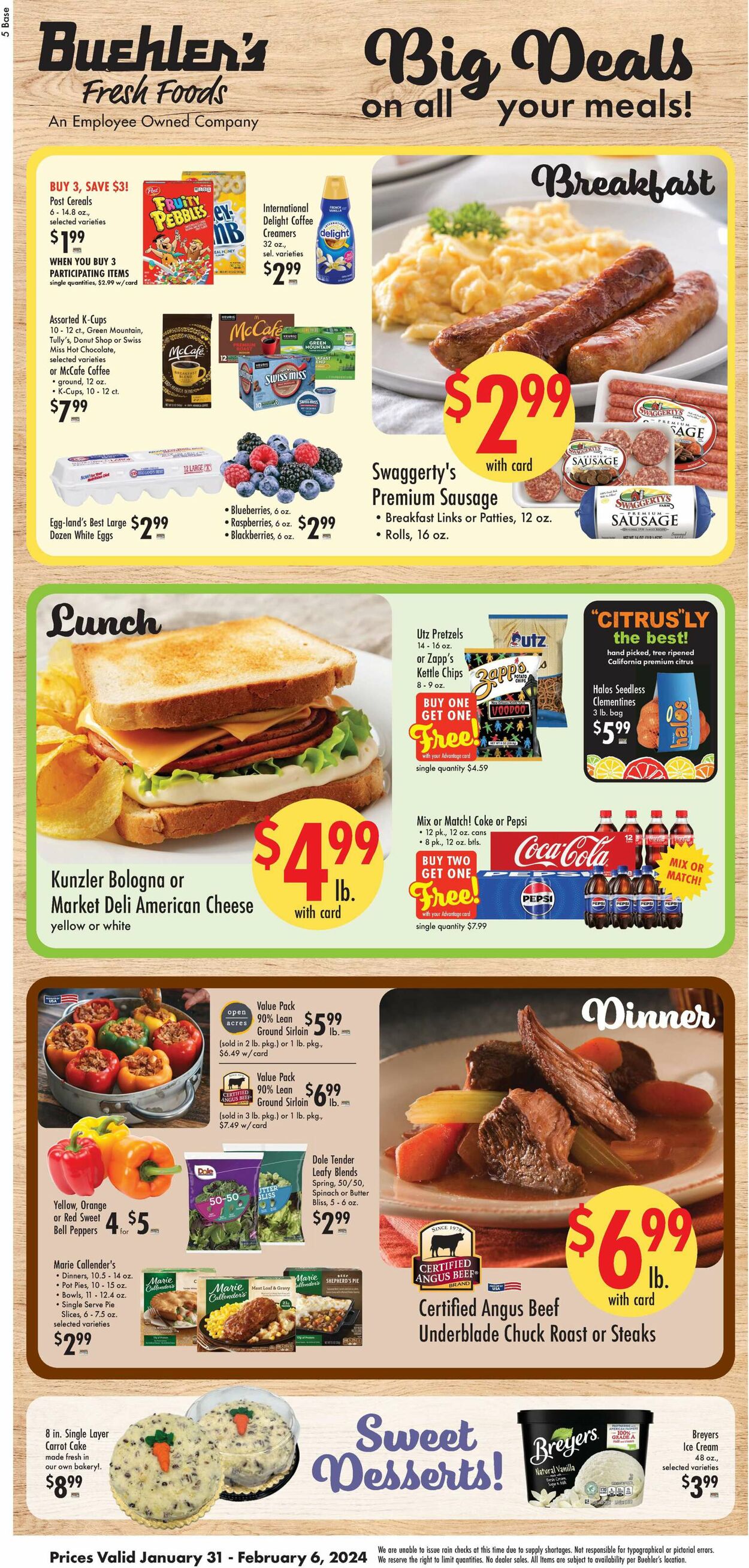 Buehler's Fresh Foods Weekly Ad Circular - valid 01/31-02/06/2024
