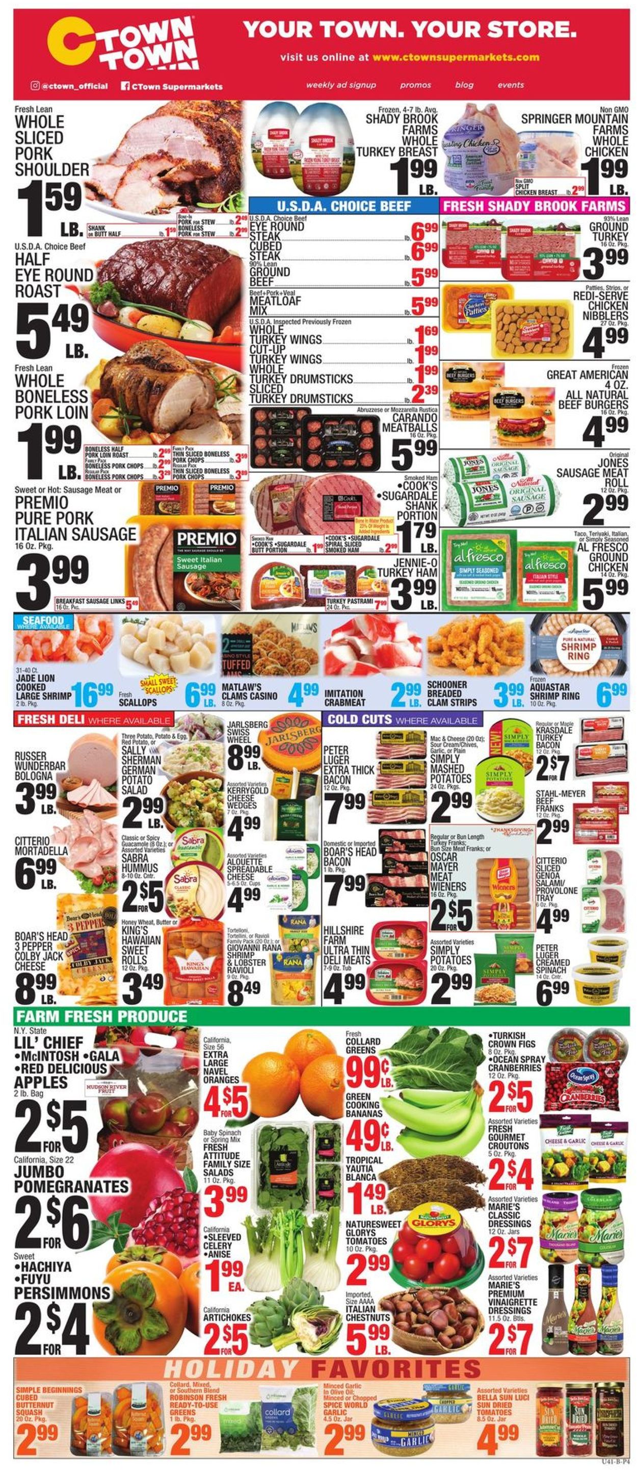C-Town THANKSGIVING 2021 Weekly Ad Circular - valid 11/19-11/25/2021 (Page 4)
