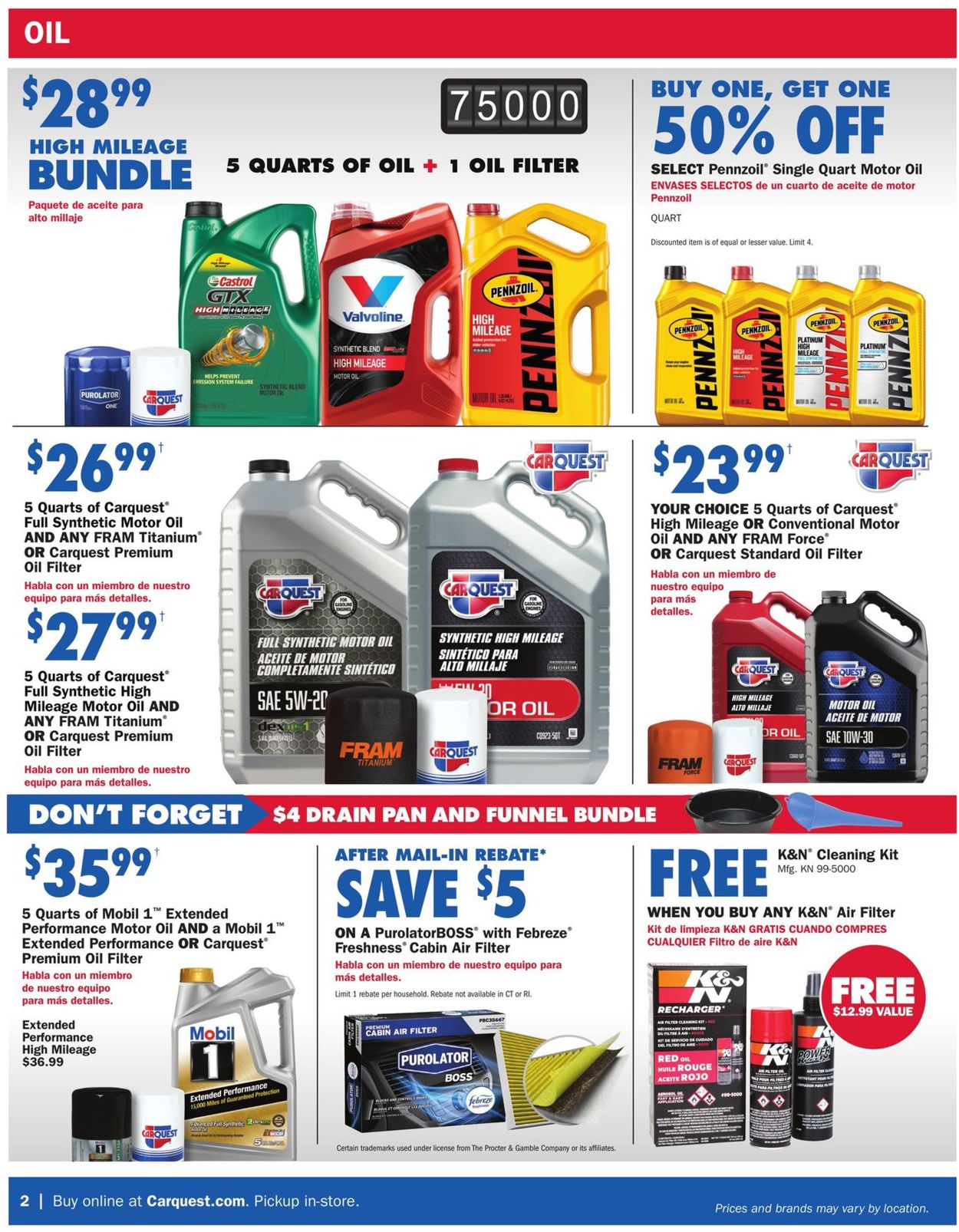 CarQuest Weekly Ad Circular - valid 08/27-09/30/2020 (Page 2)