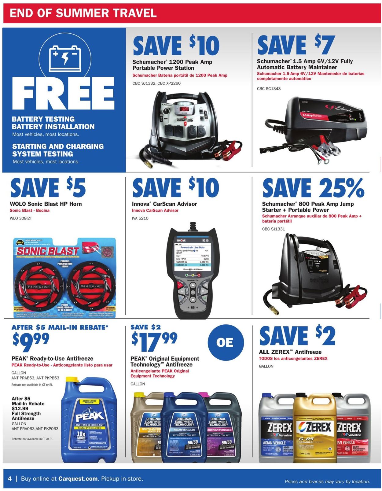 CarQuest Weekly Ad Circular - valid 08/27-09/30/2020 (Page 4)