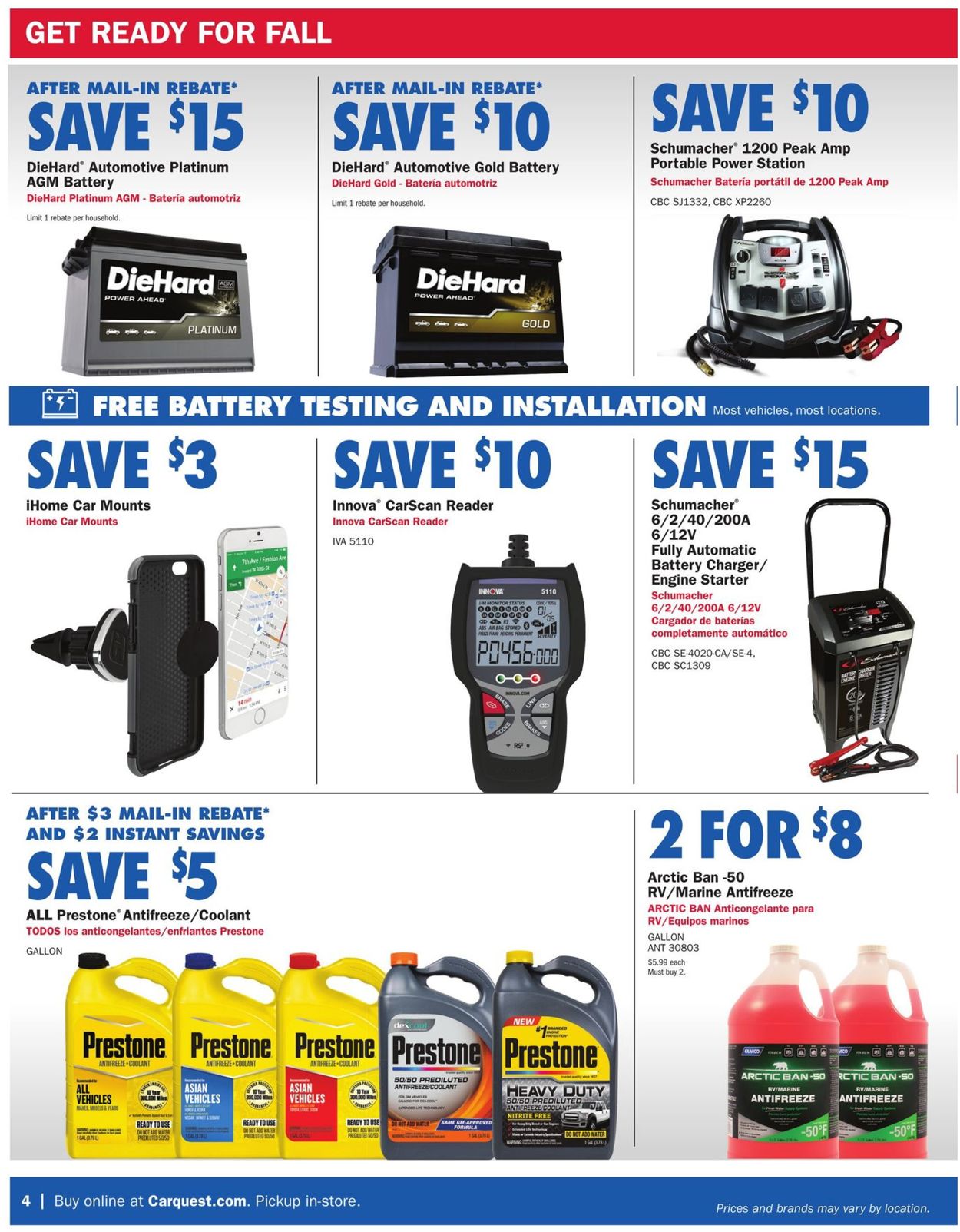 CarQuest Weekly Ad Circular - valid 10/01-10/28/2020 (Page 4)