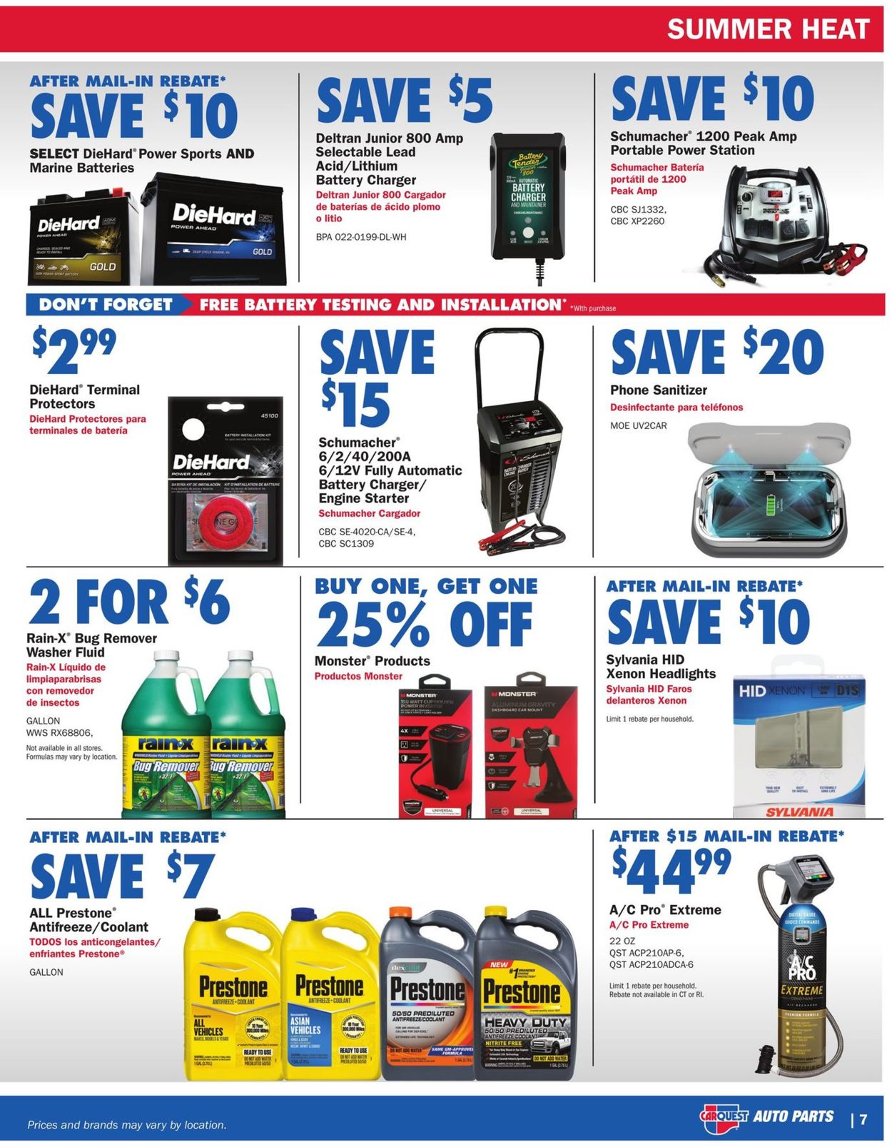 CarQuest Weekly Ad Circular - valid 05/27-06/30/2021 (Page 7)