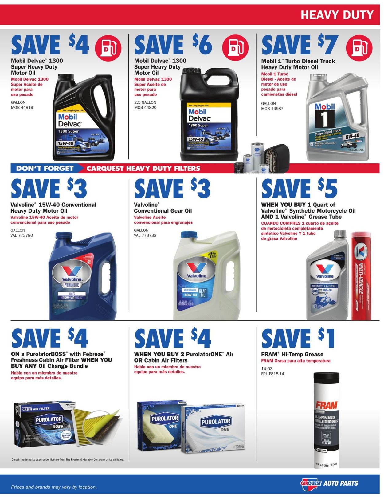 CarQuest Weekly Ad Circular - valid 08/25-10/05/2022 (Page 3)