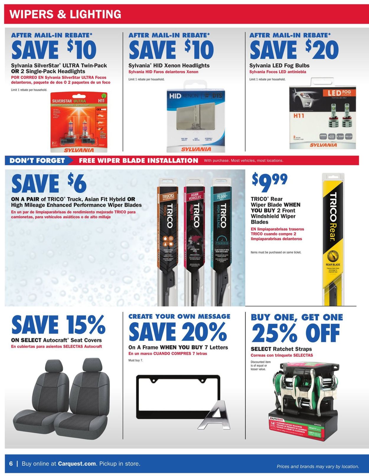 CarQuest Weekly Ad Circular - valid 08/25-10/05/2022 (Page 6)