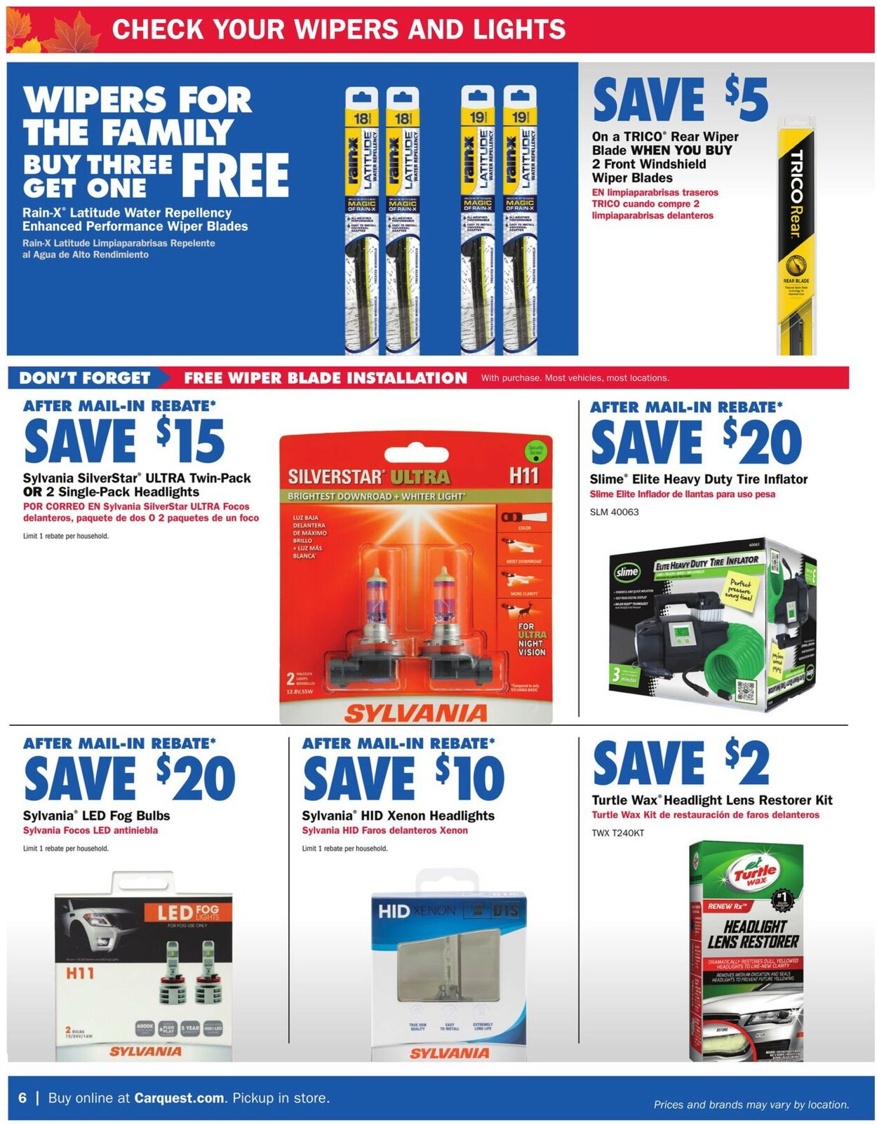 CarQuest Weekly Ad Circular - valid 10/06-11/09/2022 (Page 6)