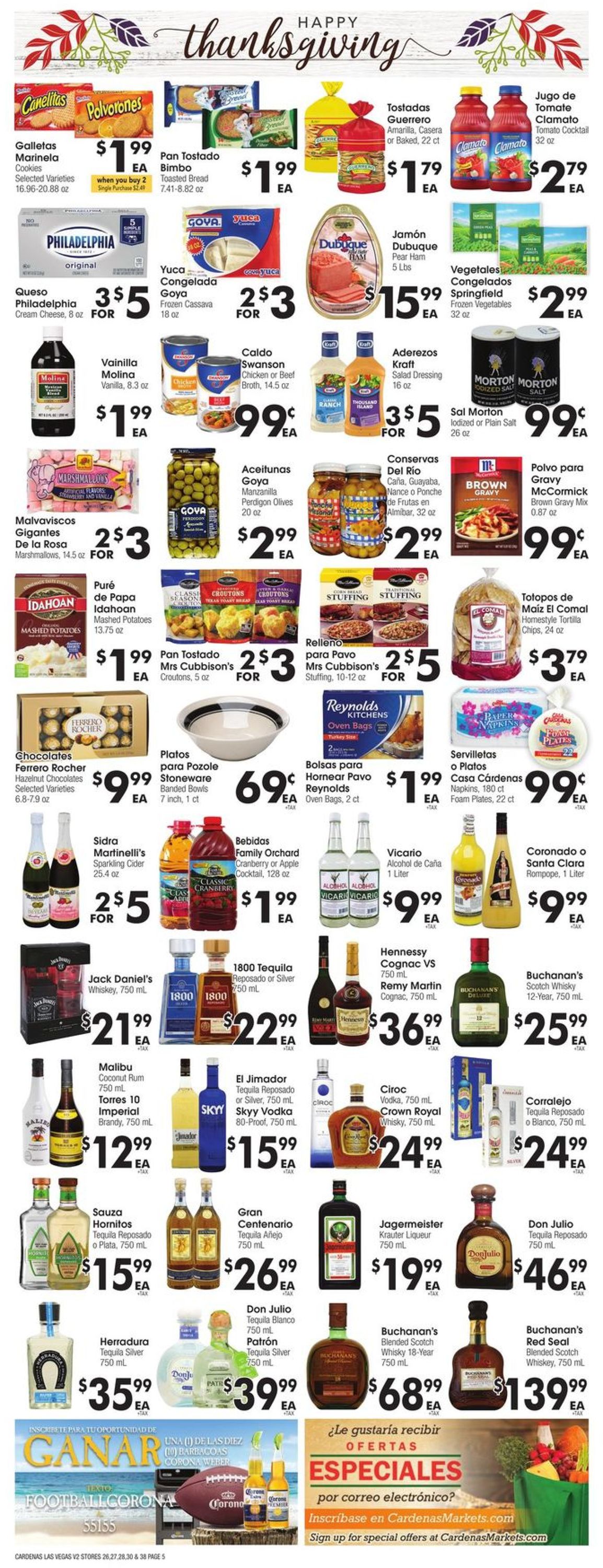 Cardenas Thanksgiving 2020 Weekly Ad Circular - valid 11/18-11/24/2020 (Page 5)