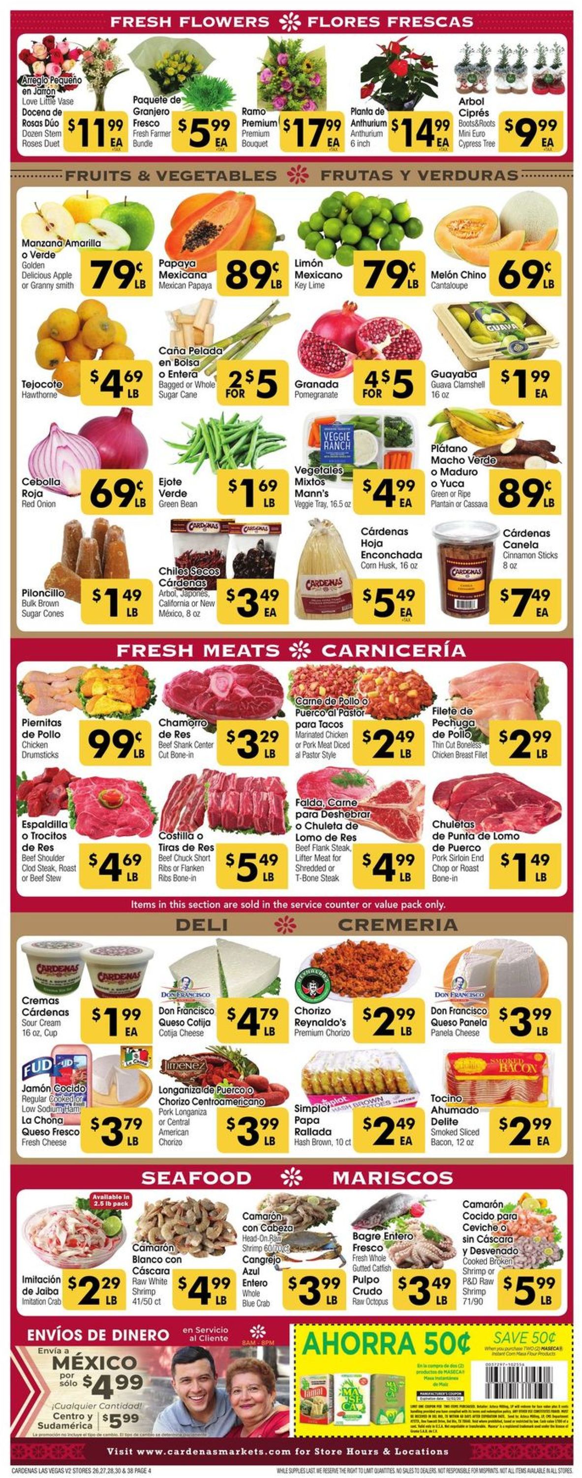 Cardenas Thanksgiving 2020 Weekly Ad Circular - valid 11/25-12/01/2020 (Page 4)