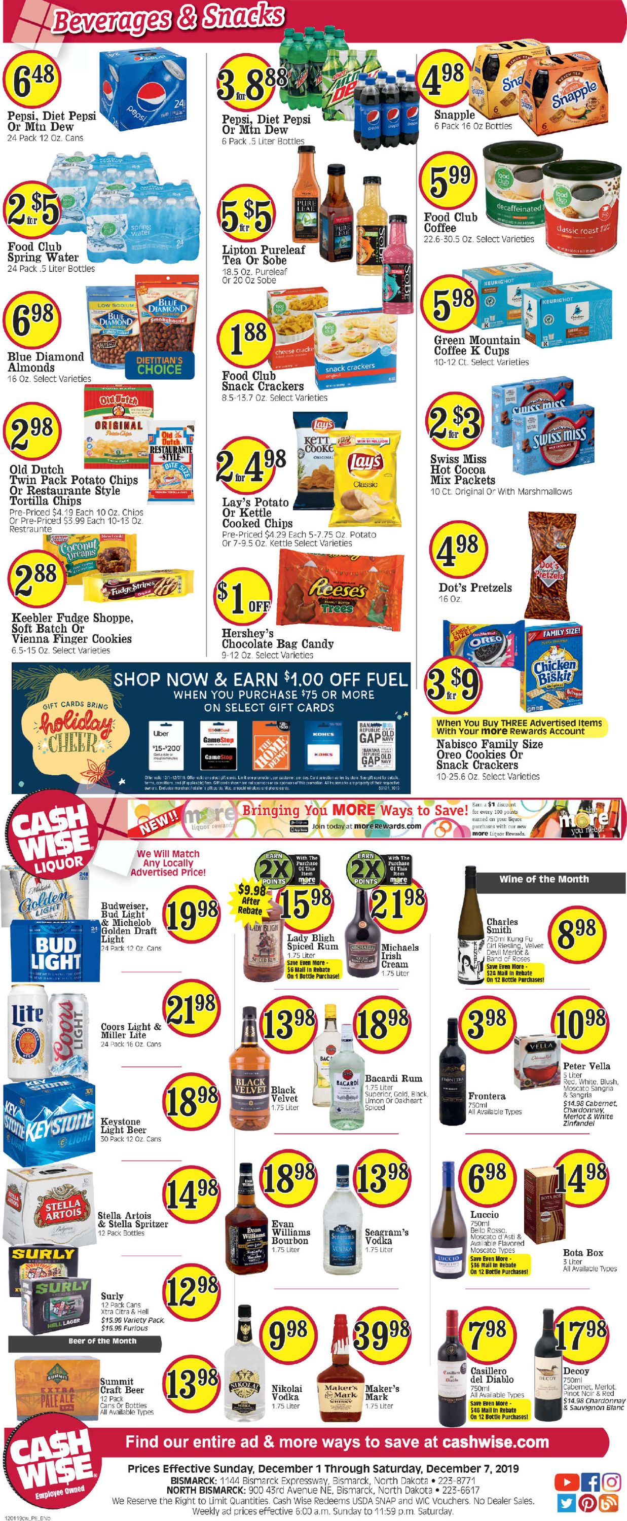 Cash Wise Weekly Ad Circular - valid 12/01-12/07/2019 (Page 6)