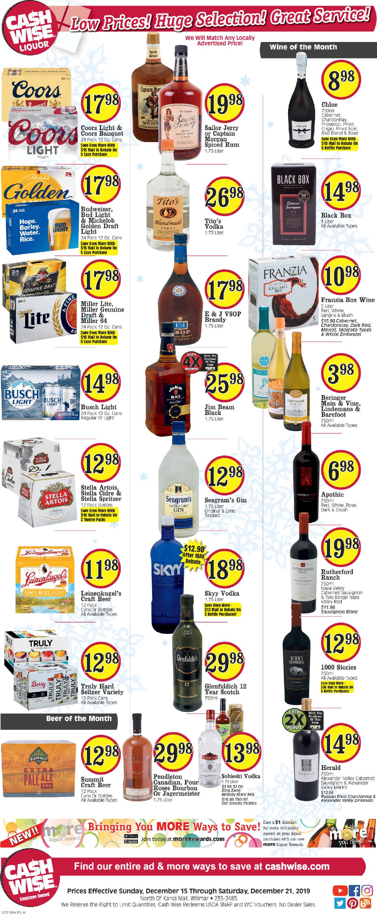 Cash Wise Weekly Ad Circular - valid 12/15-12/21/2019 (Page 6)