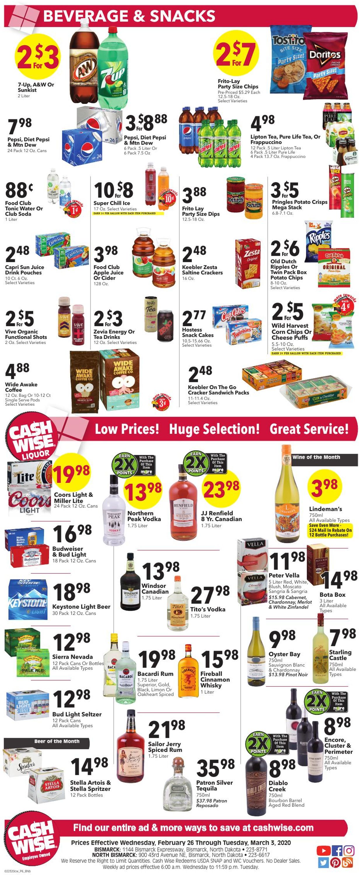 Cash Wise Weekly Ad Circular - valid 02/26-03/03/2020 (Page 6)