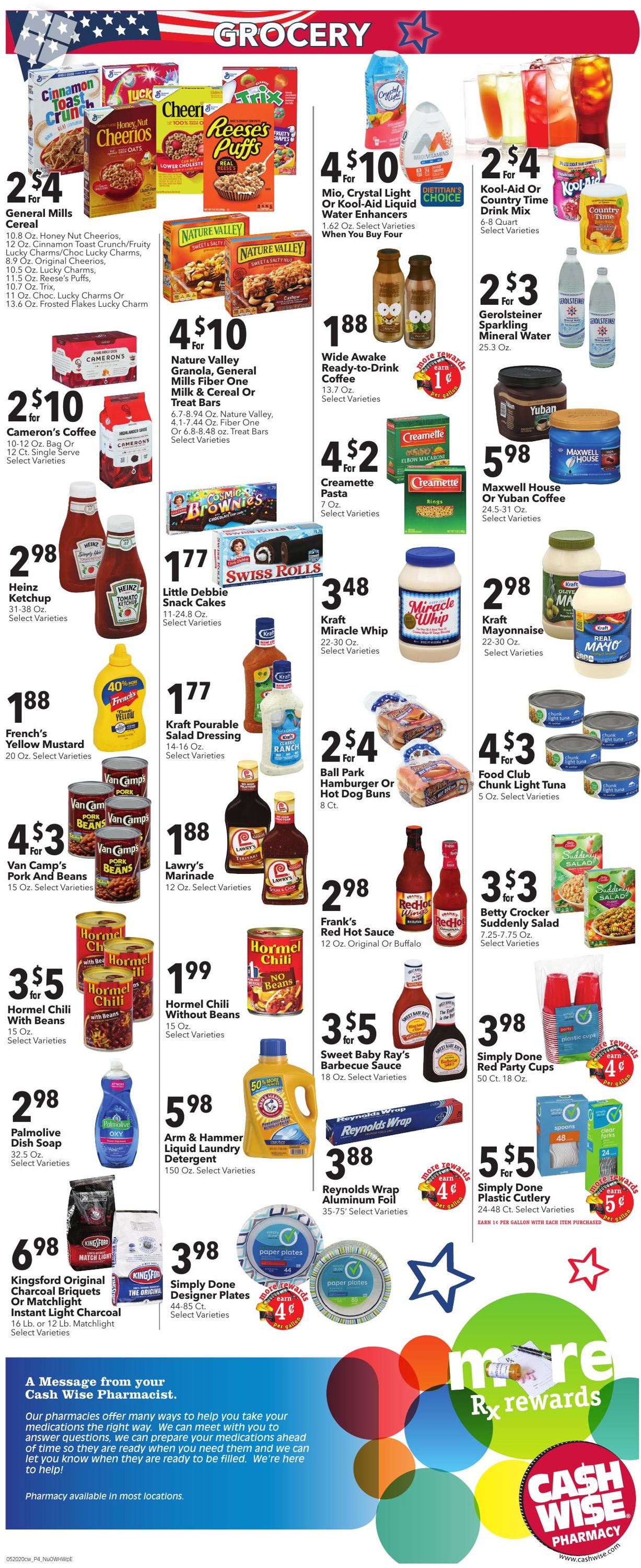 Cash Wise Weekly Ad Circular - valid 05/20-05/26/2020 (Page 4)