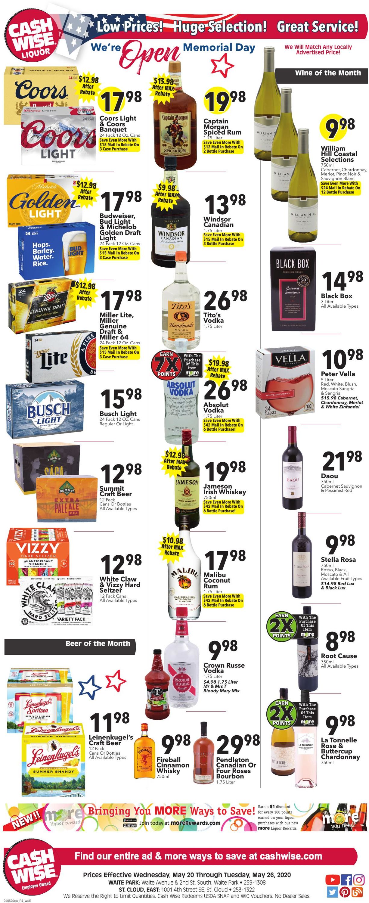 Cash Wise Weekly Ad Circular - valid 05/20-05/26/2020 (Page 6)