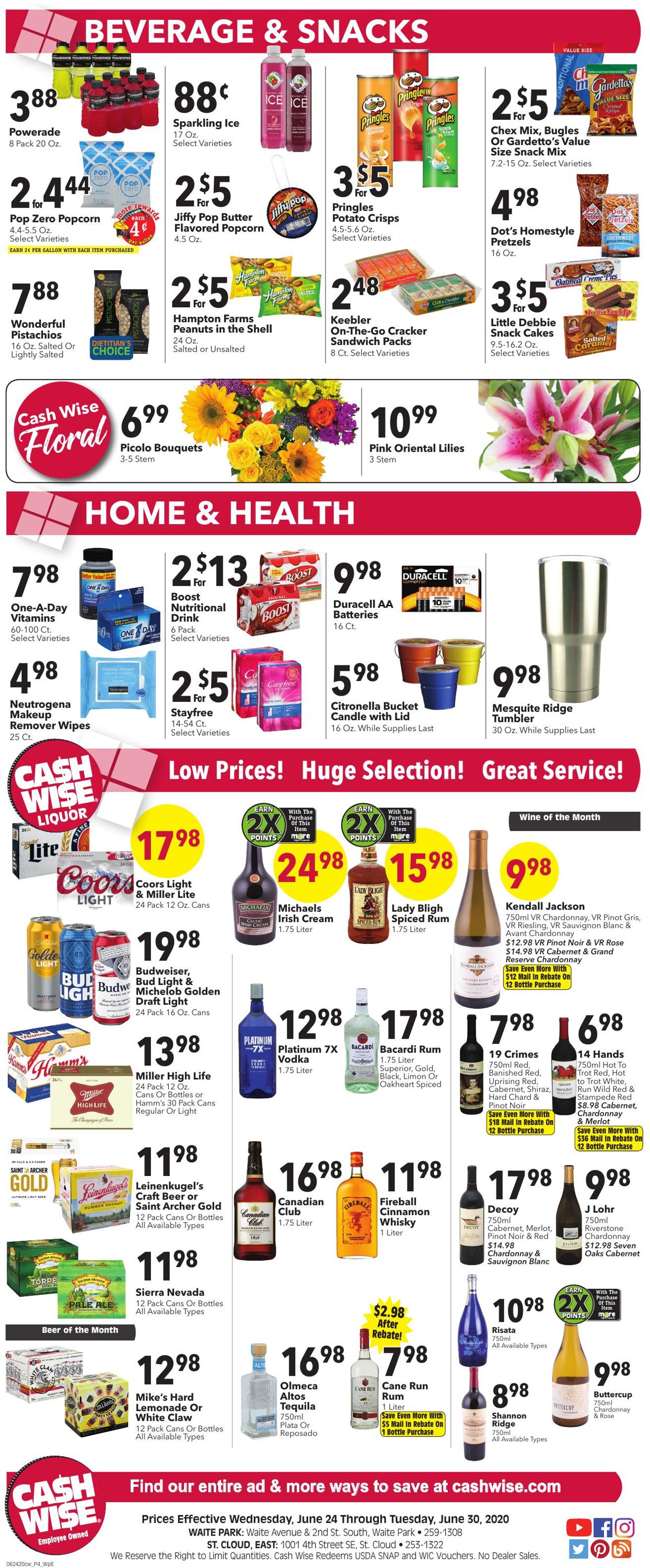 Cash Wise Weekly Ad Circular - valid 06/24-06/30/2020 (Page 3)