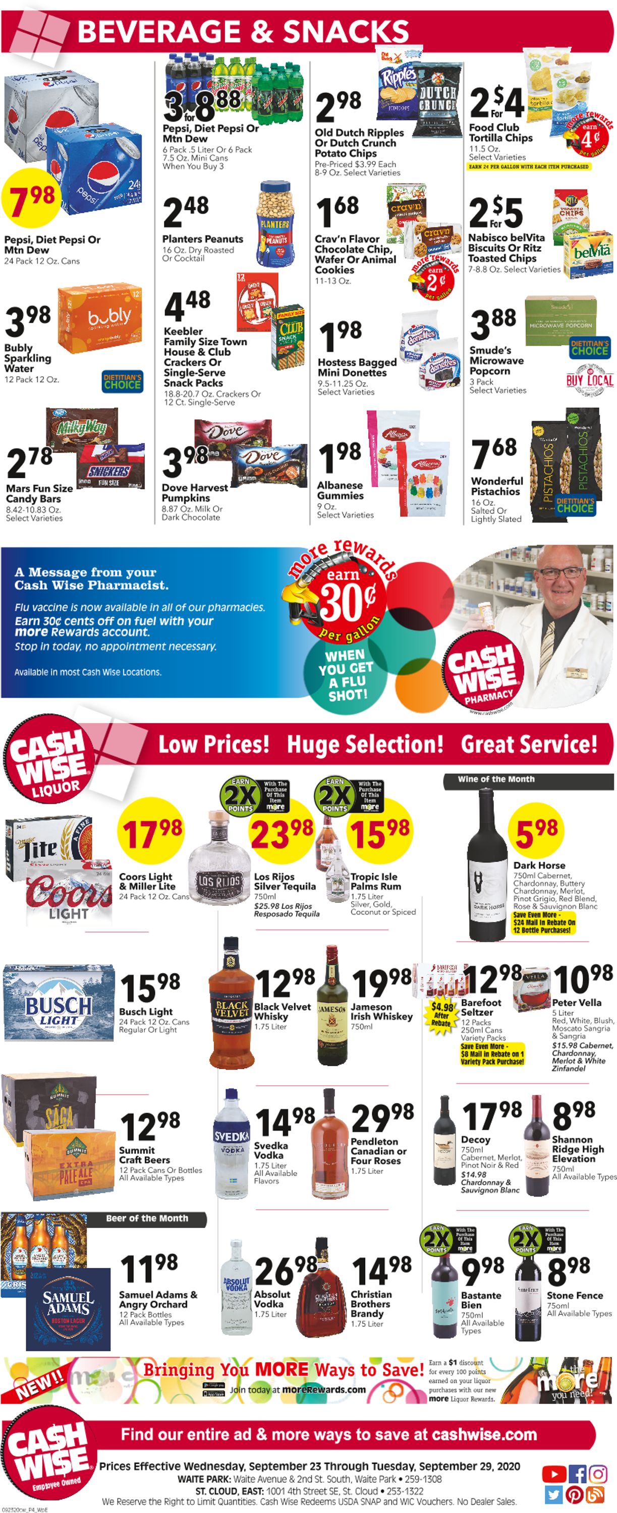 Cash Wise Weekly Ad Circular - valid 09/23-09/29/2020 (Page 4)