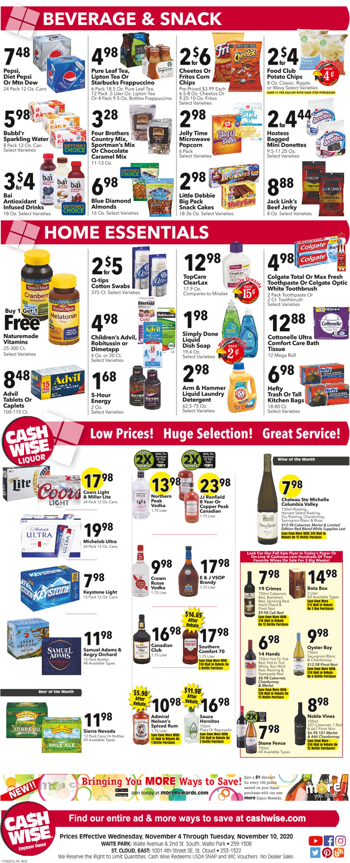 Cash Wise Weekly Ad Circular - valid 11/04-11/10/2020 (Page 6)