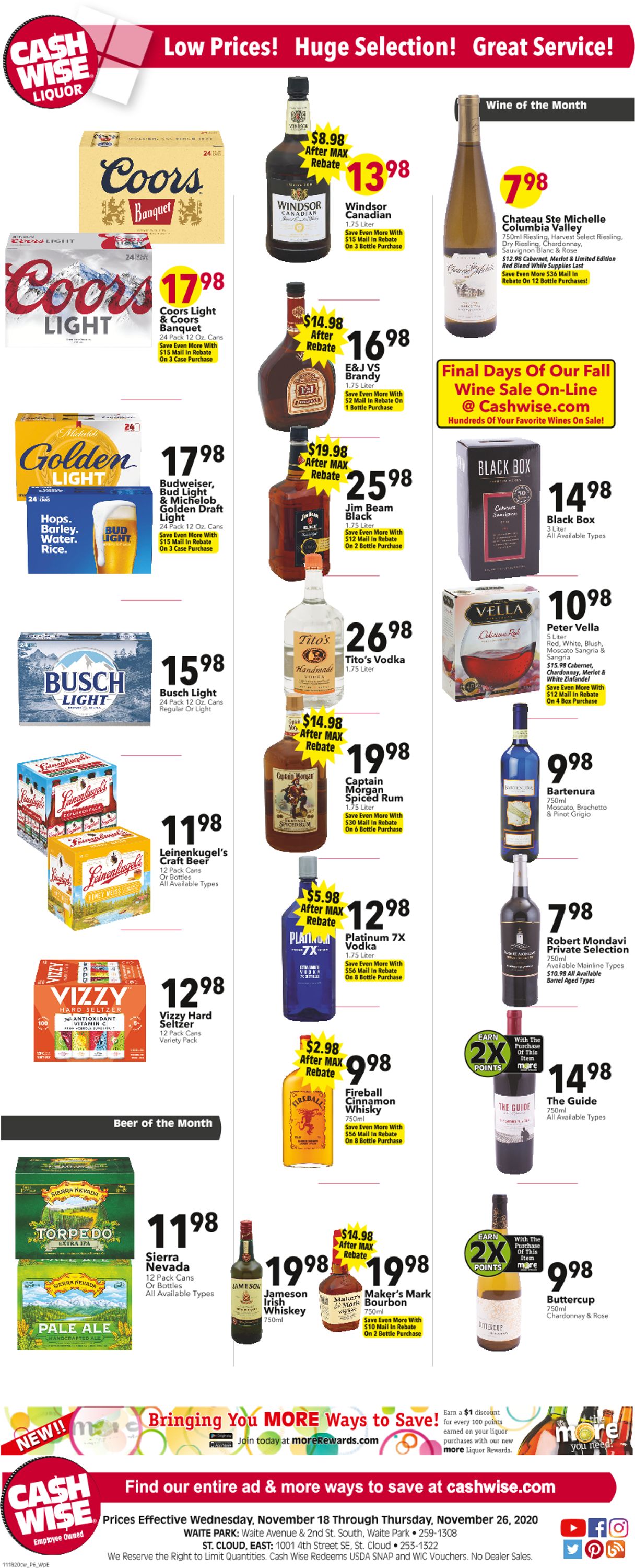 Cash Wise Weekly Ad Circular - valid 11/18-11/26/2020 (Page 6)