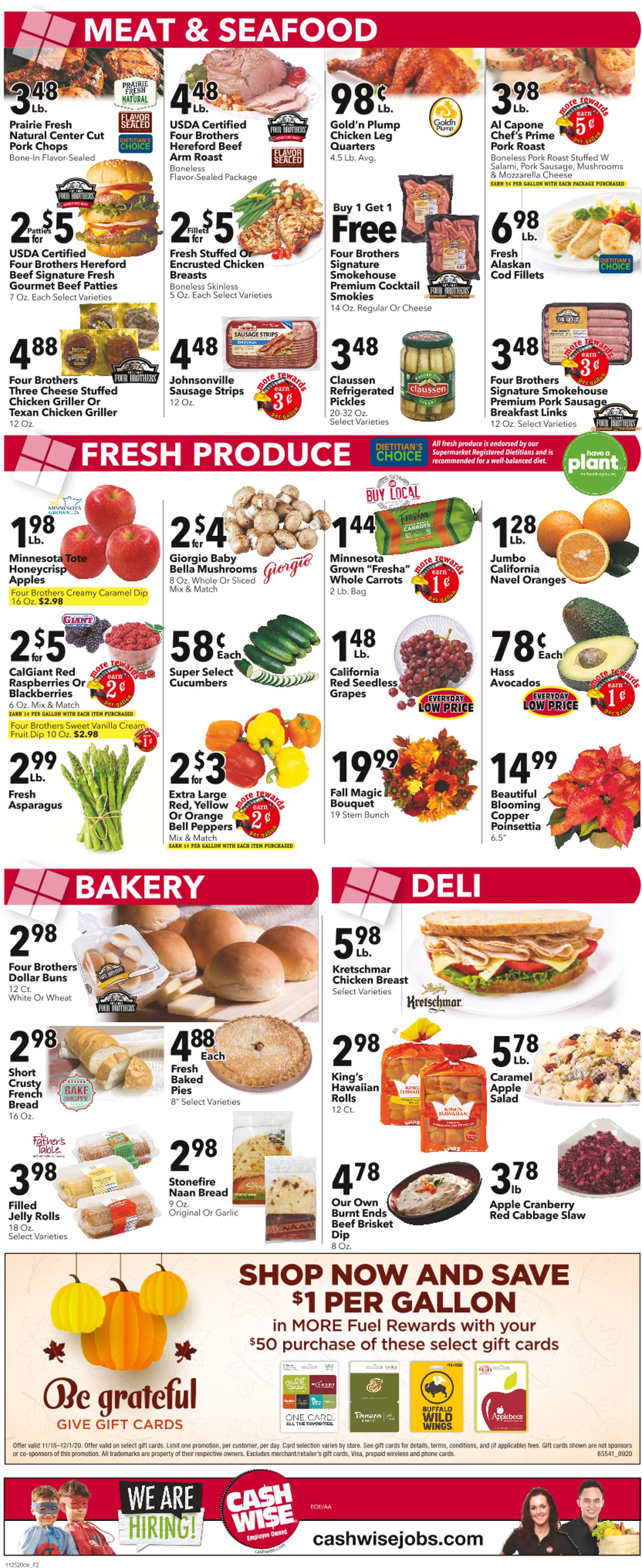 Cash Wise Thanksgiving 2020 Weekly Ad Circular - valid 11/25-12/01/2020 (Page 2)