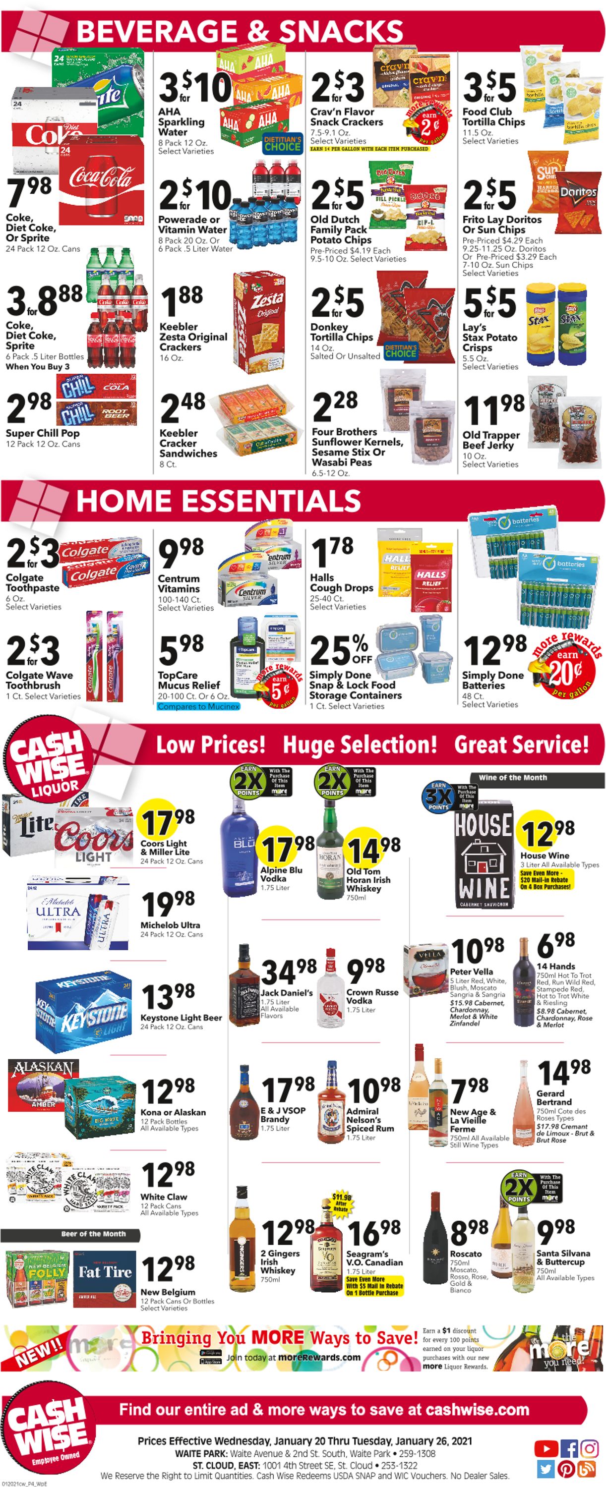 Cash Wise Weekly Ad Circular - valid 01/20-01/26/2021 (Page 4)