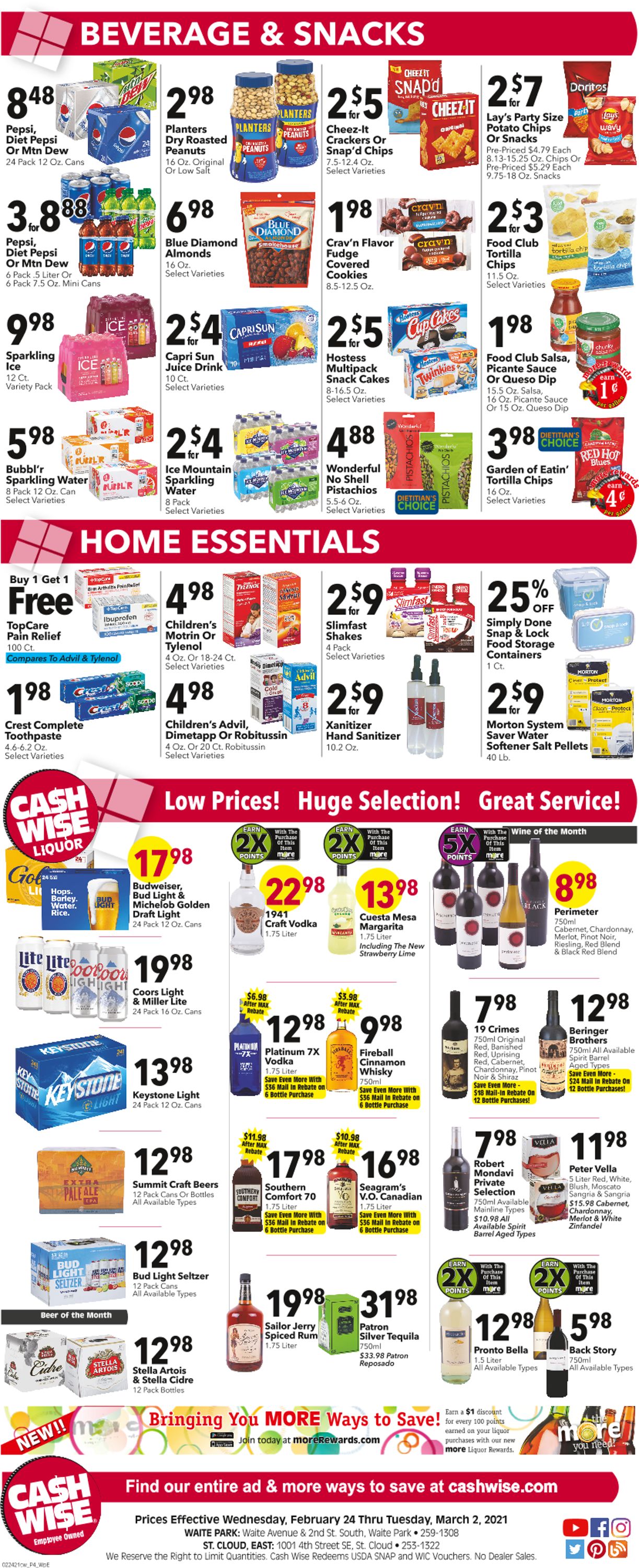 Cash Wise Weekly Ad Circular - valid 02/24-03/02/2021 (Page 4)