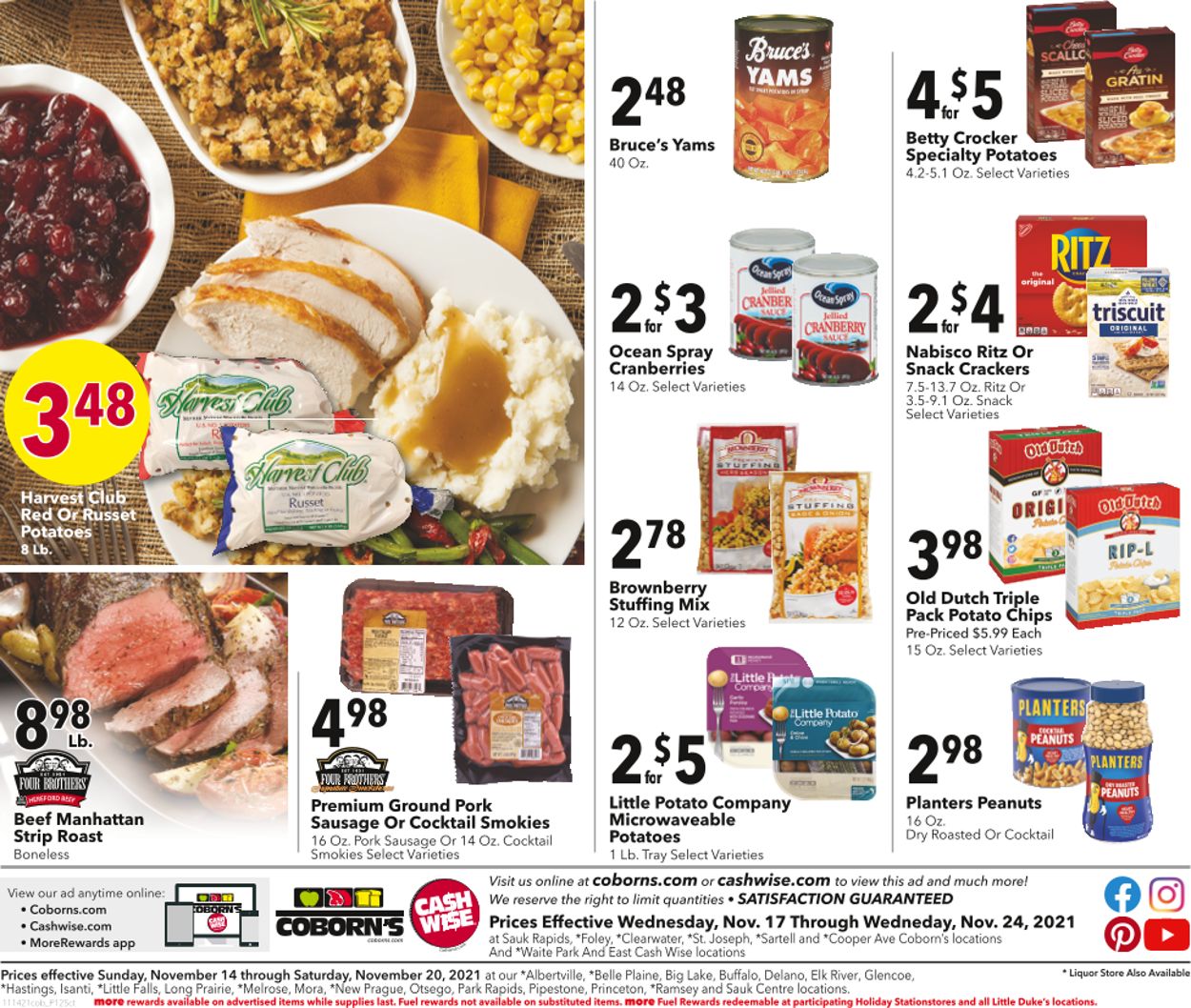 Cash Wise THANSKGIVING 2021 Weekly Ad Circular - valid 11/17-11/24/2021 (Page 12)