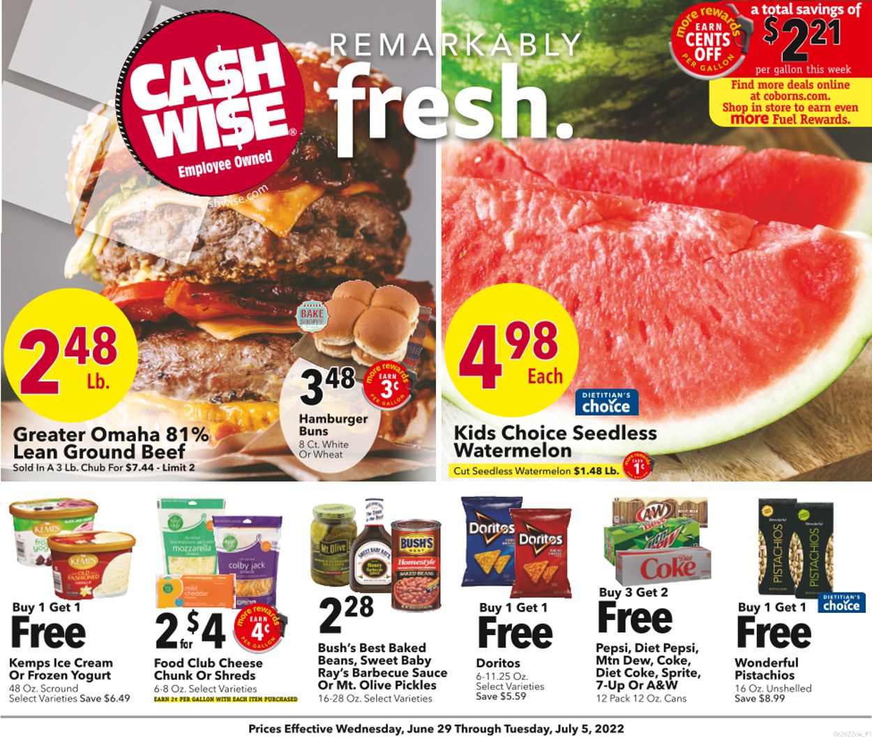 Cash Wise Weekly Ad Circular - valid 06/30-07/06/2022