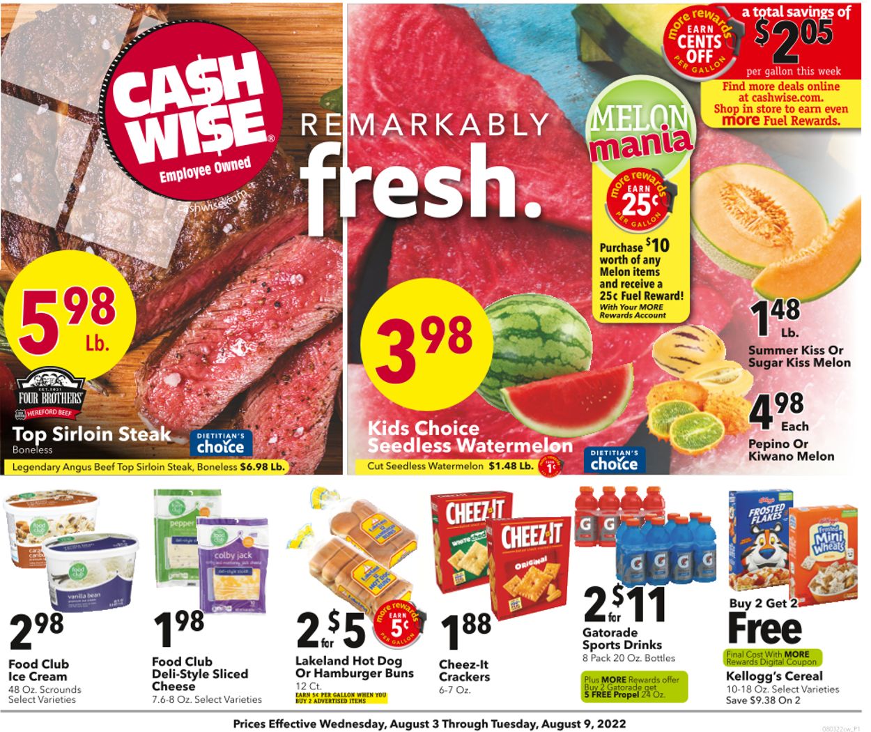 Cash Wise Weekly Ad Circular - valid 08/03-08/09/2022