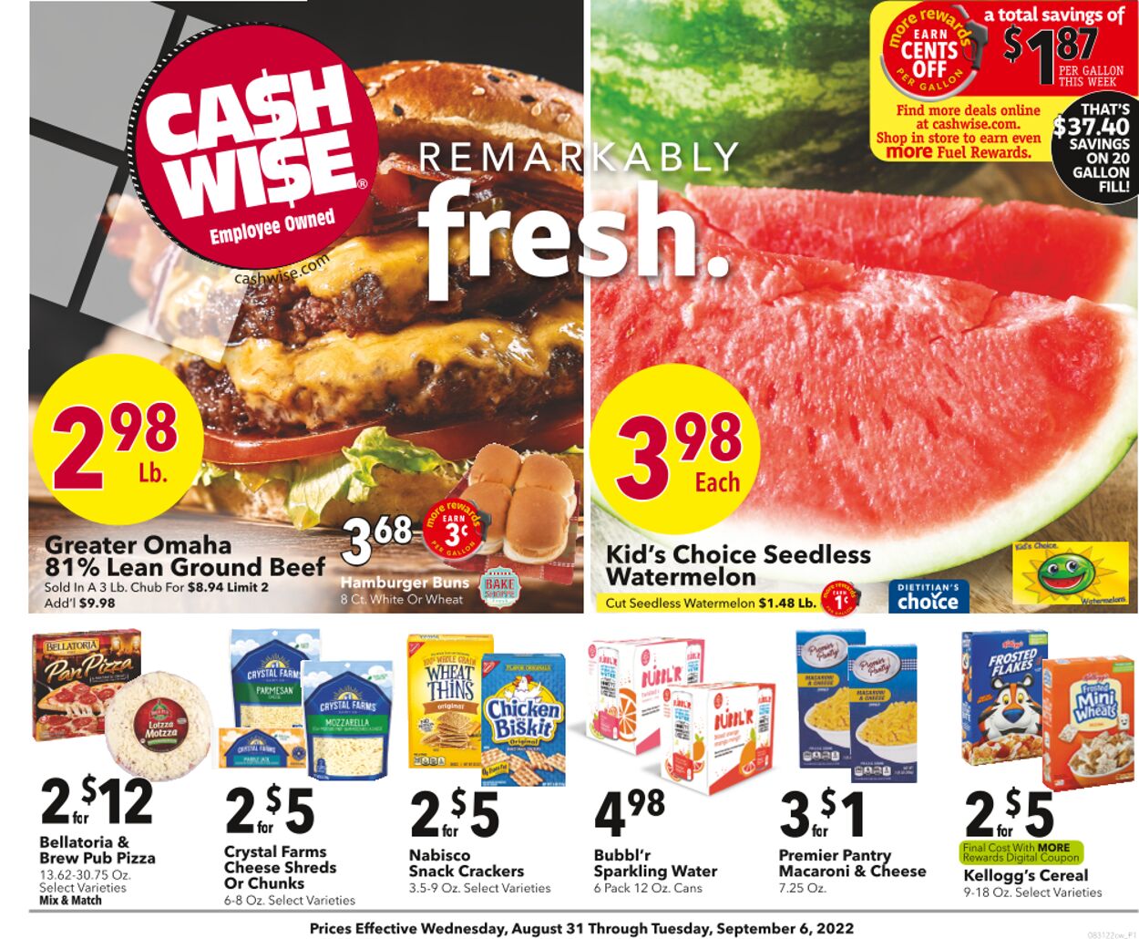 Cash Wise Weekly Ad Circular - valid 09/01-09/07/2022
