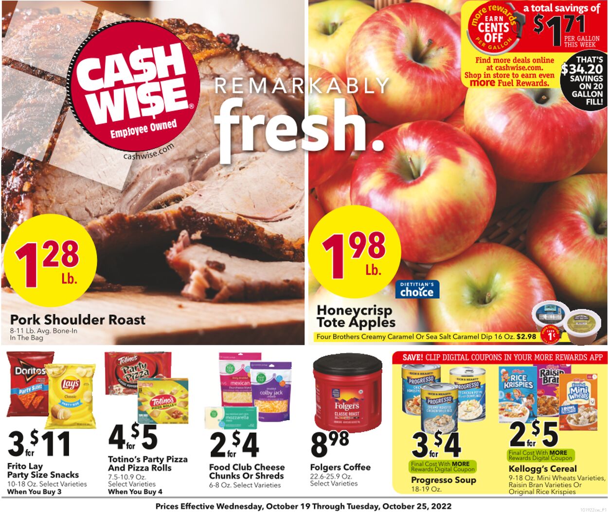 Cash Wise Weekly Ad Circular - valid 10/19-10/25/2022