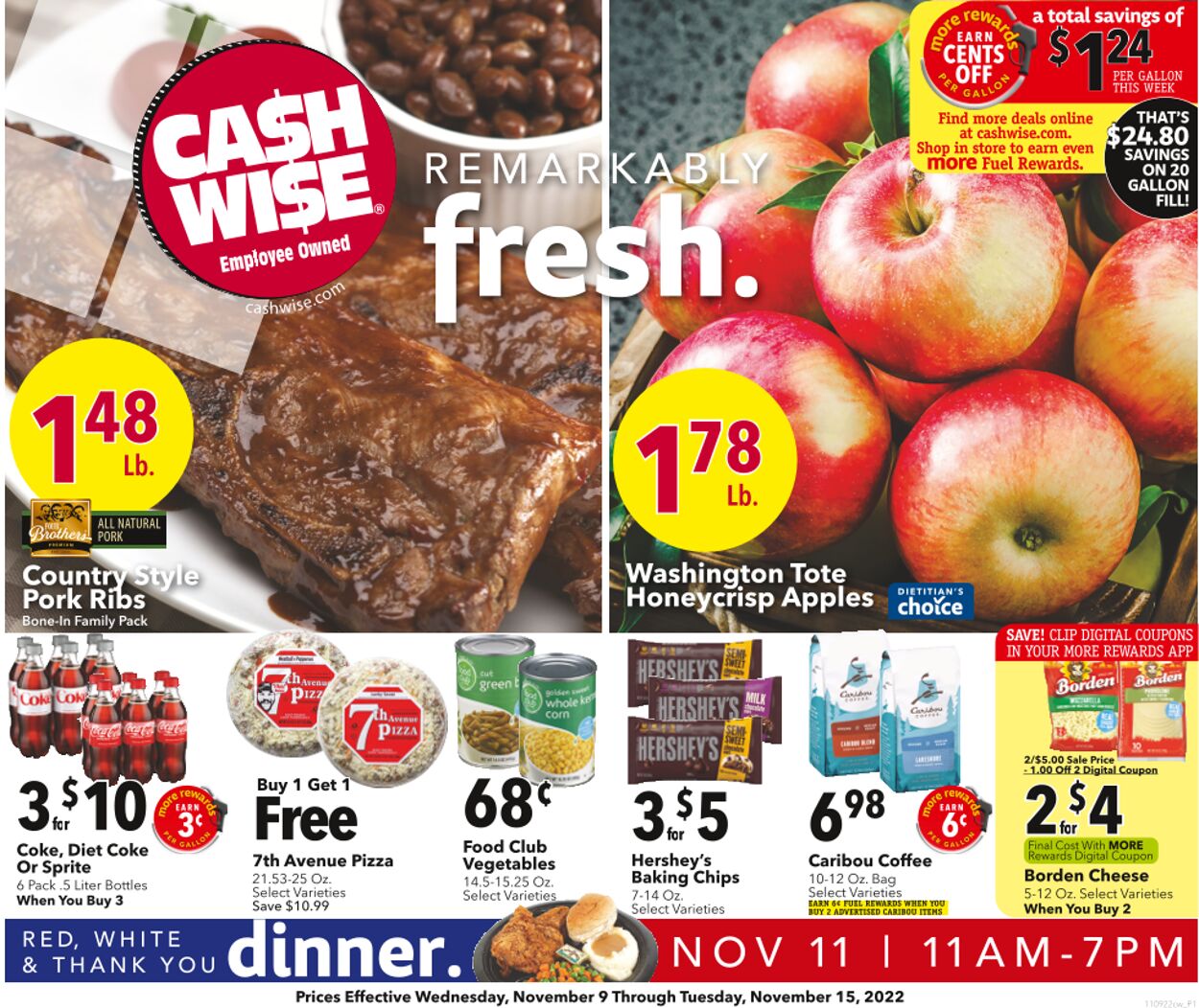 Cash Wise Weekly Ad Circular - valid 11/10-11/16/2022